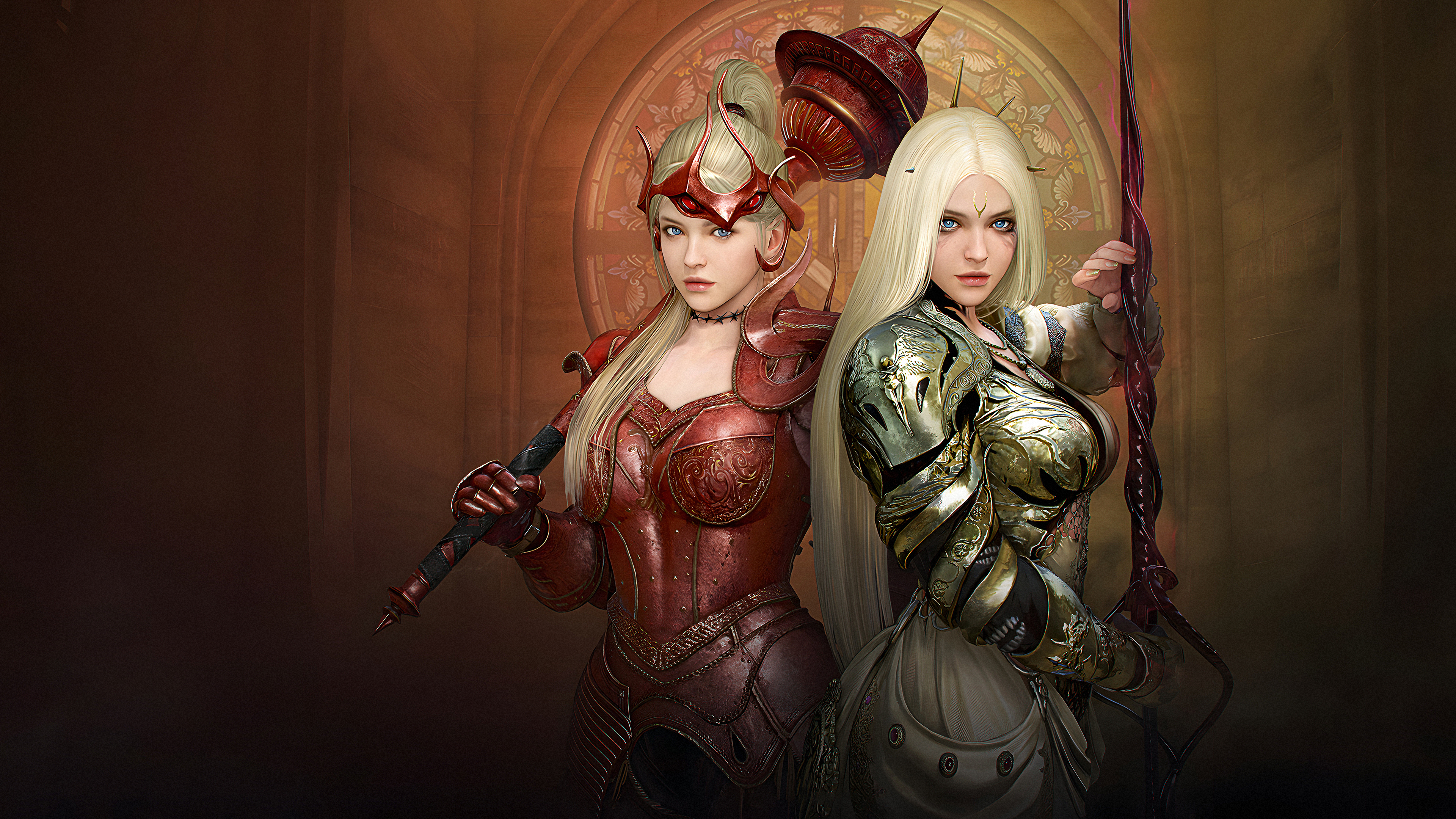 General 3840x2160 4K Black Desert Online women video game art video game girls Pearl Abyss sword mace
