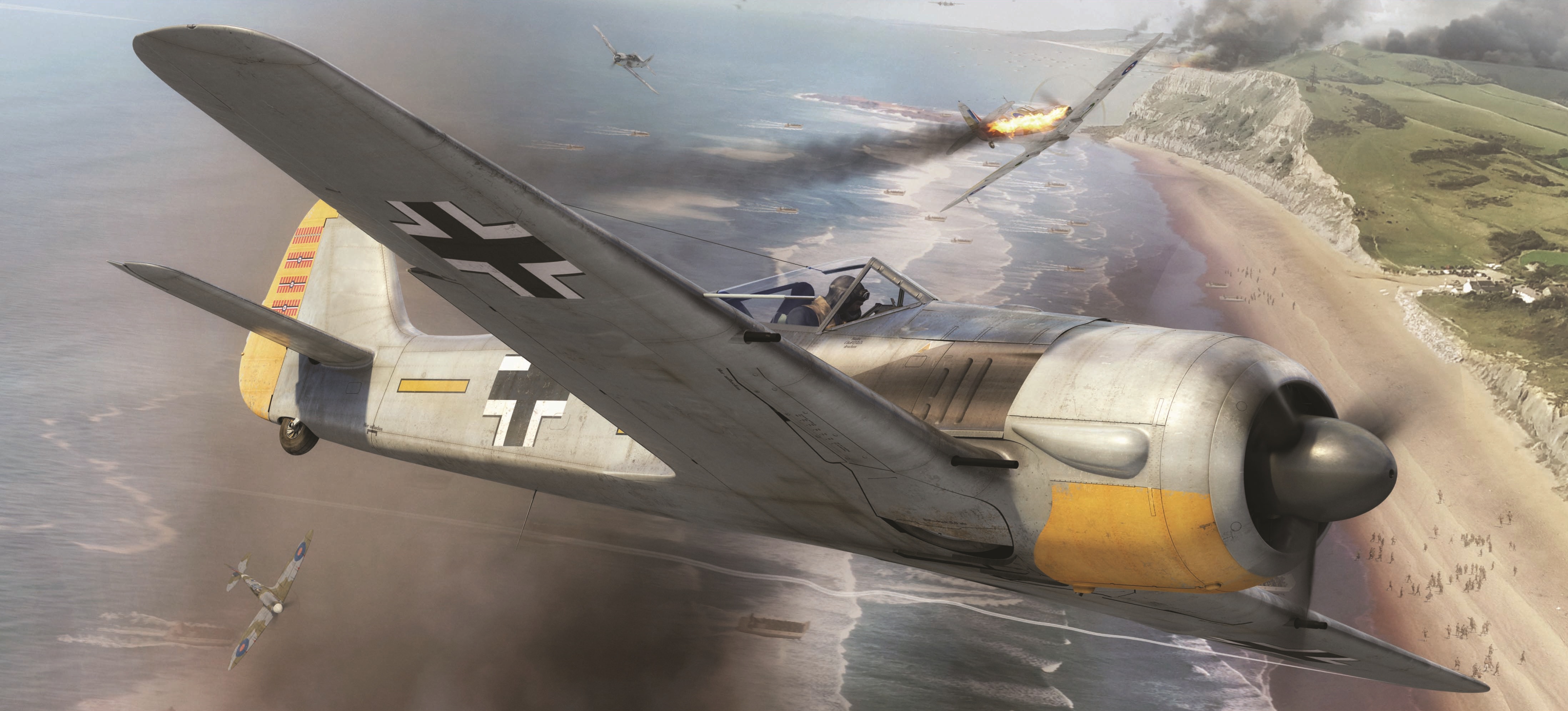 General 4392x1993 World War II Focke-Wulf Focke-Wulf Fw 190 airplane war aircraft military German aircraft Luftwaffe