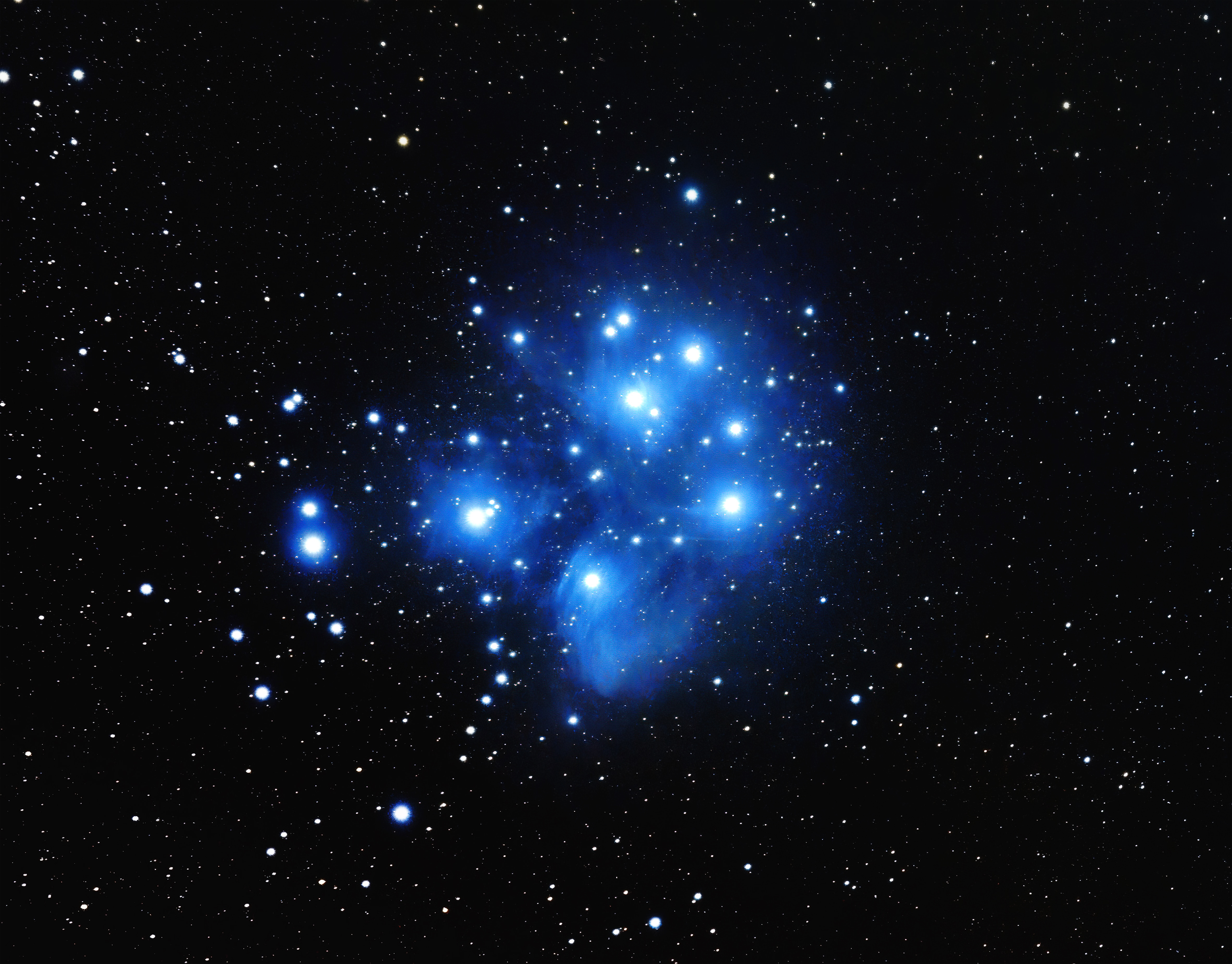 General 3000x2349 space stars universe Pleiades Star Cluster