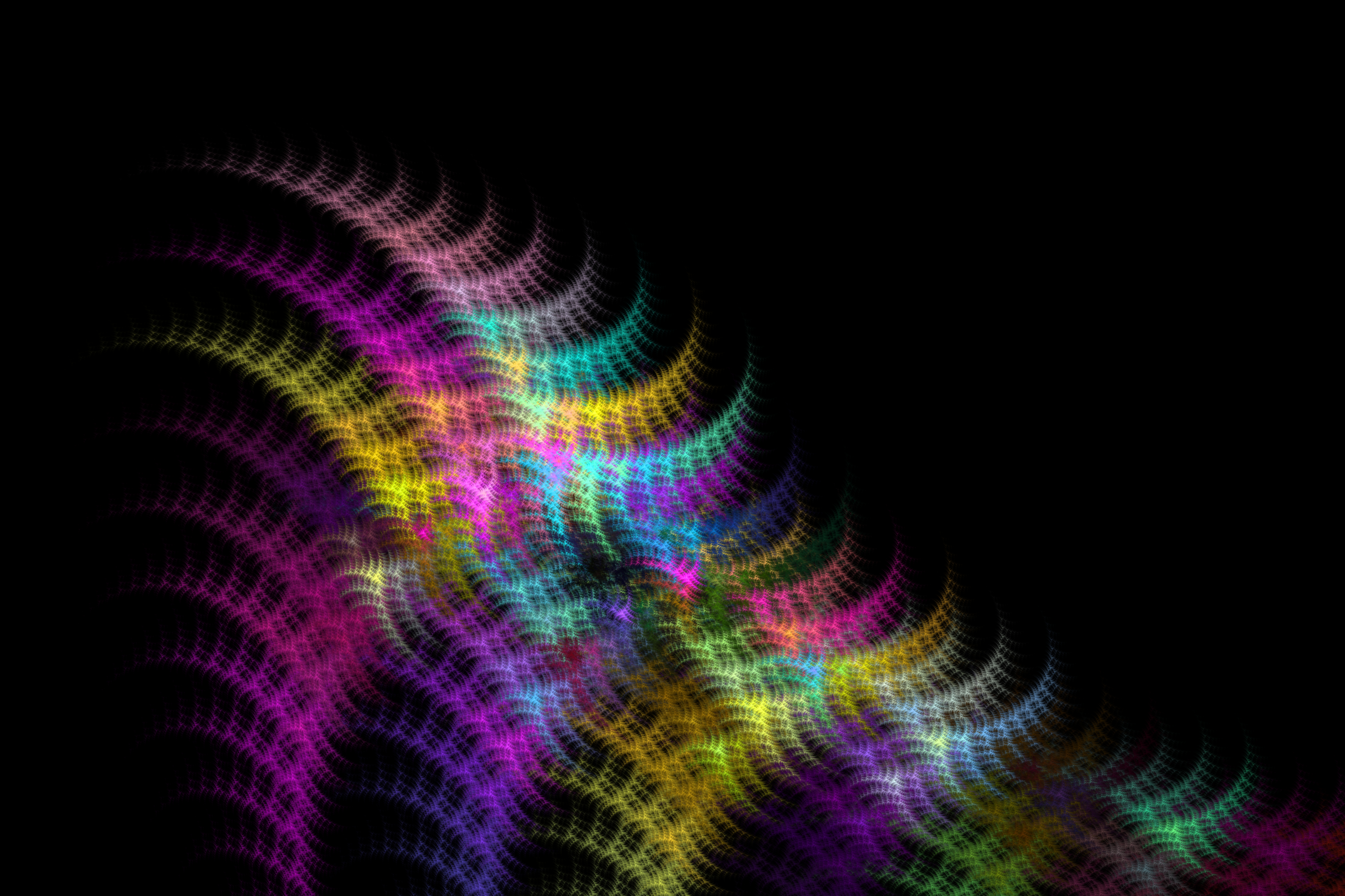 General 6000x4000 fractal fractal flame simple background dark pattern digital art technology