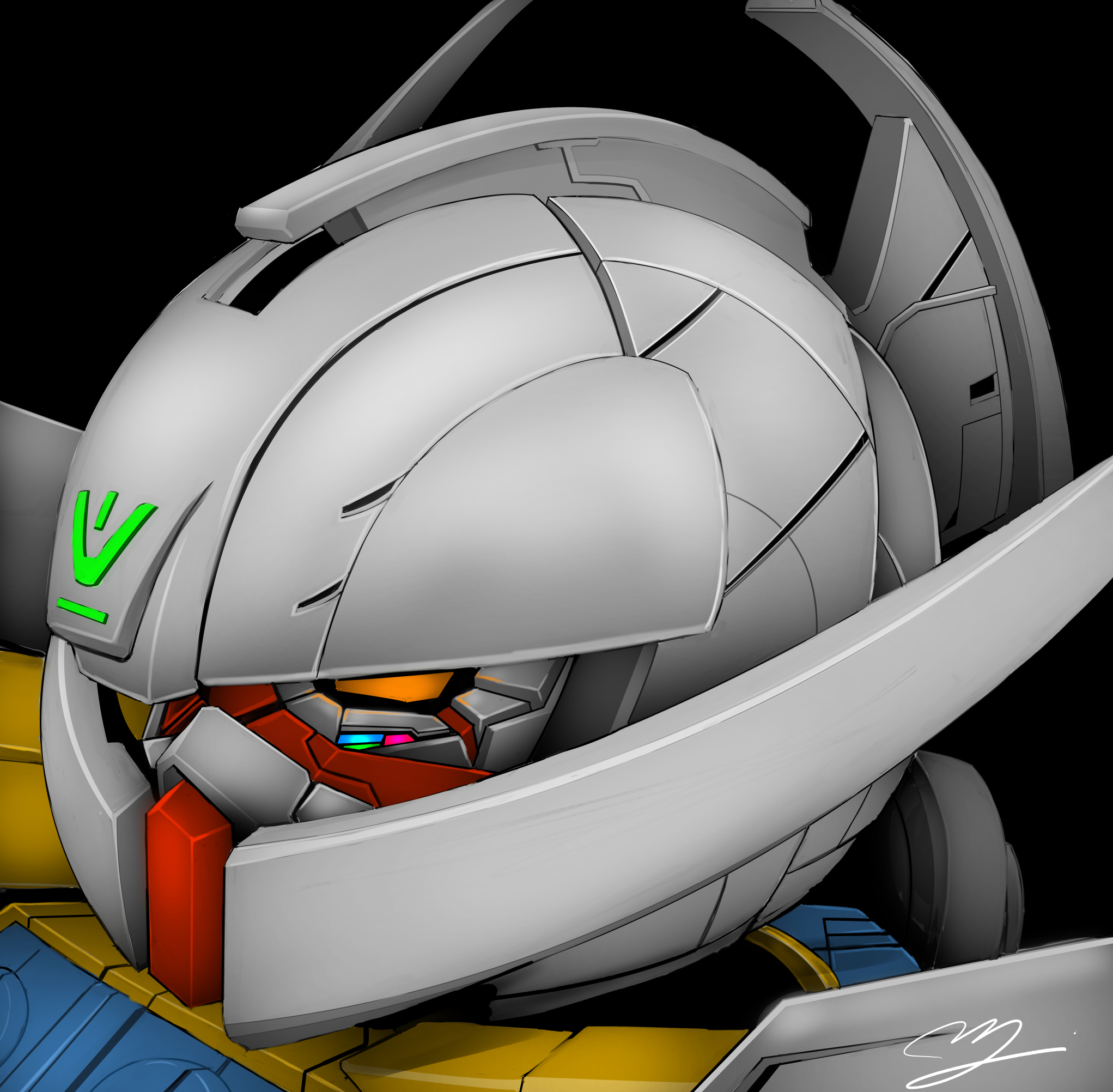 Anime 2043x2004 anime mechs Super Robot Taisen ∀ Gundam System-∀99 ∀ Gundam Gundam artwork digital art fan art