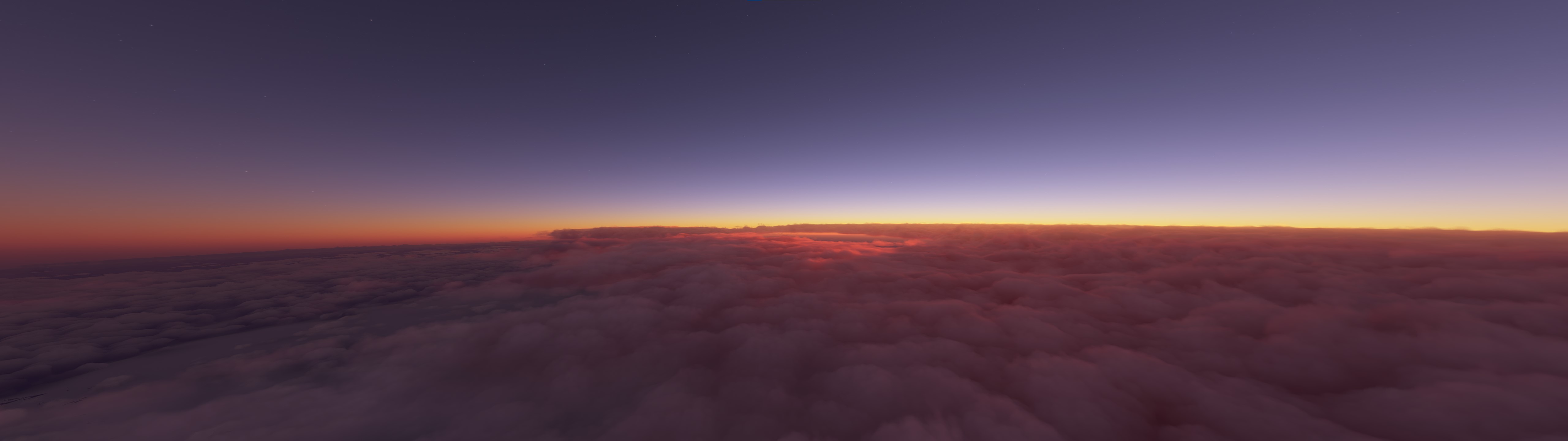 General 5120x1440 flight simulator sky clouds