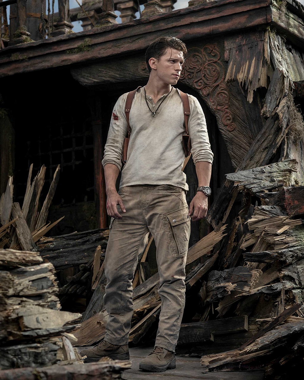 People 1024x1280 Uncharted (movie) movies Tom Holland Nathan Drake men