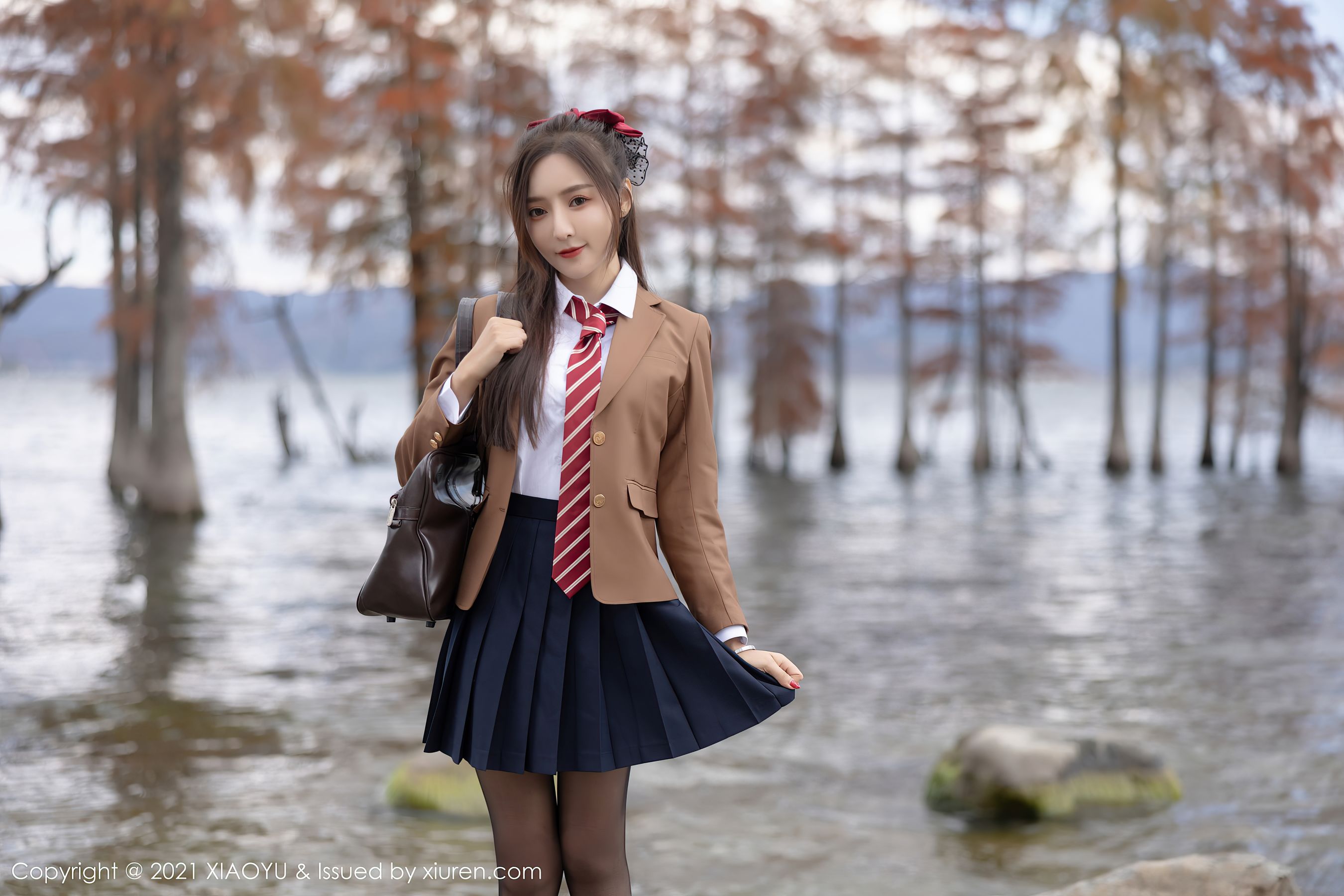 People 2700x1800 model Xiuren qingyao wang Asian school uniform women