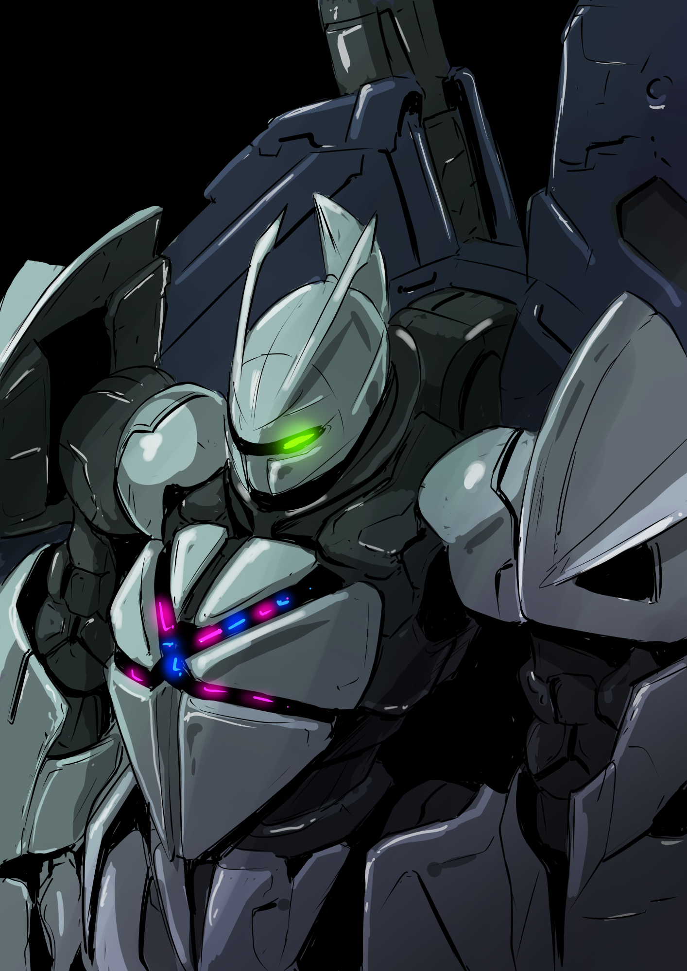 Anime 1414x2000 Turn X ∀ Gundam anime mechs Mobile Suit Super Robot Taisen artwork digital art fan art