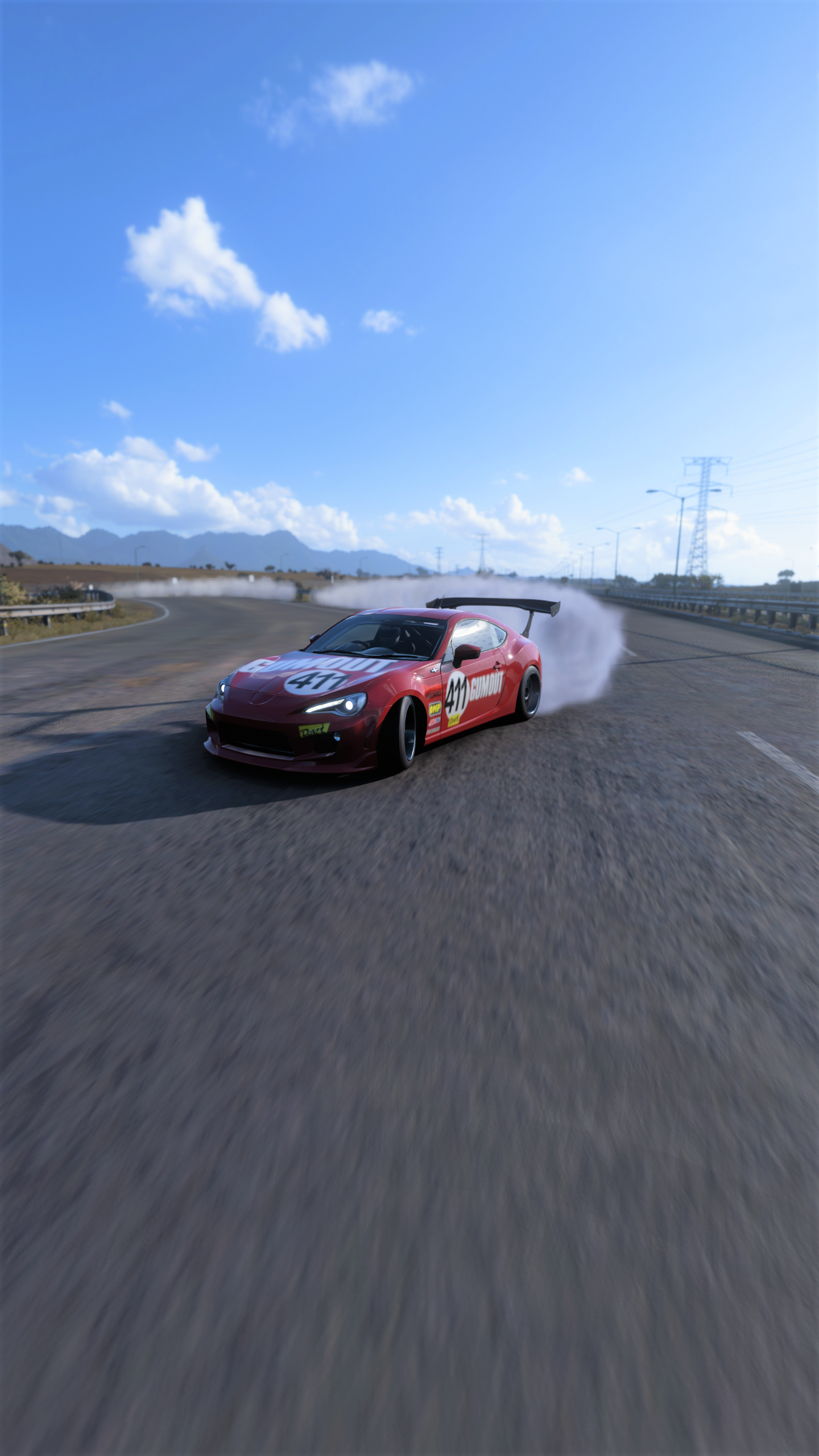 General 1440x2560 Toyota Forza Horizon 5 drift smoke car video games