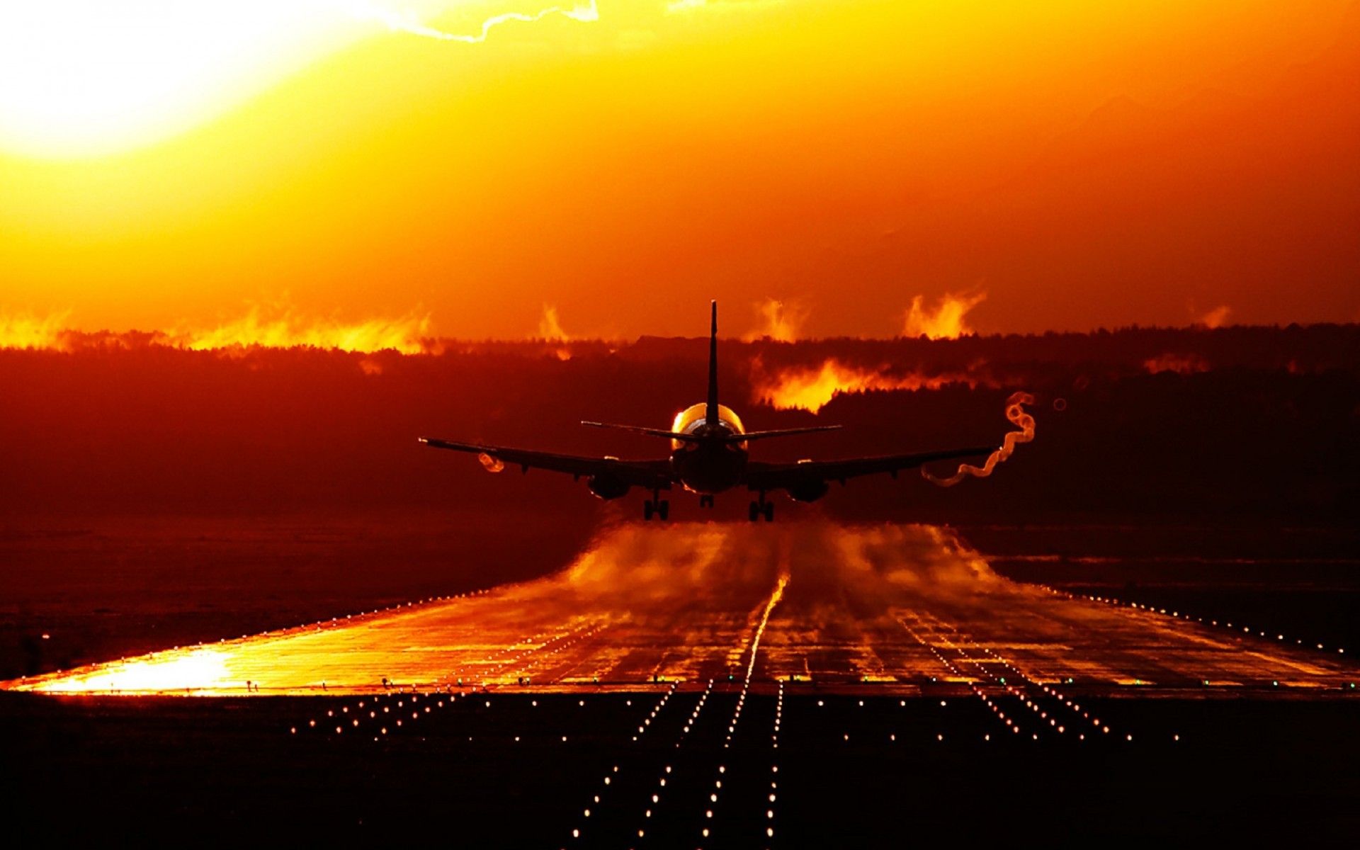 General 1920x1200 sunset aircraft vehicle sunlight passenger aircraft