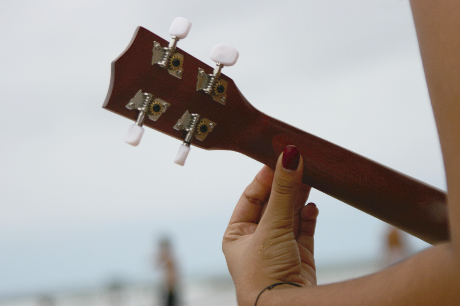 People 1936x1288 ukulele beach painted nails musical instrument red nails women women on beach women outdoors closeup