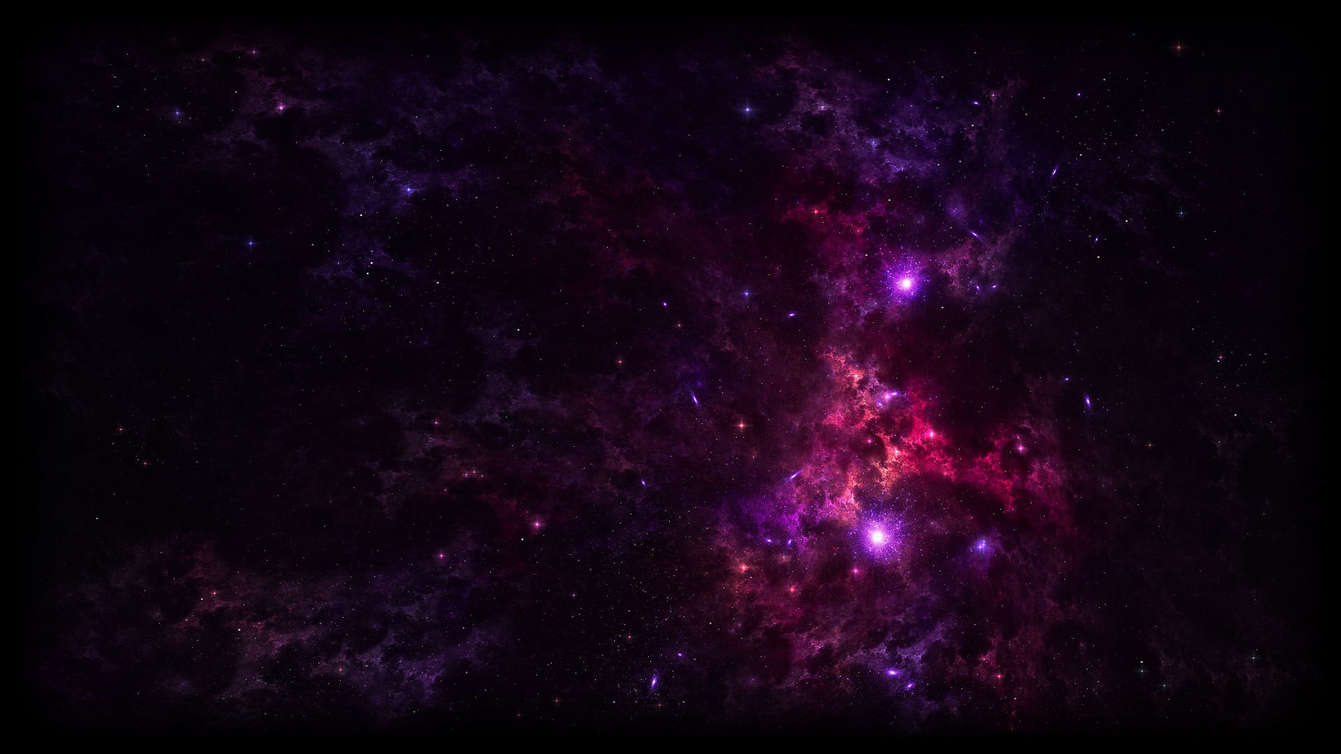 General 1920x1080 purple galaxy space space art digital art