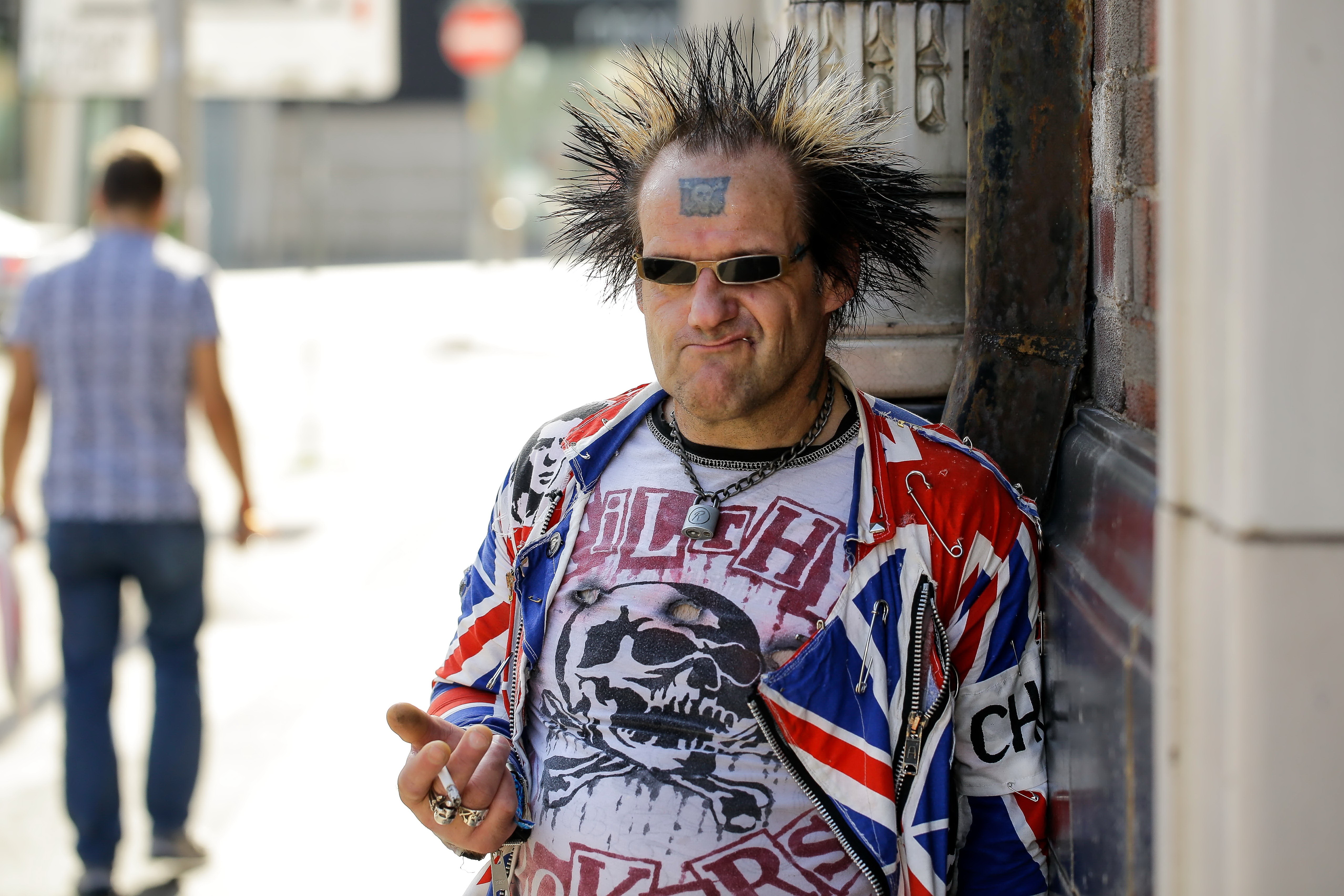 People 5113x3409 men sunglasses urban punk British flag smoking skull and bones alternative subculture