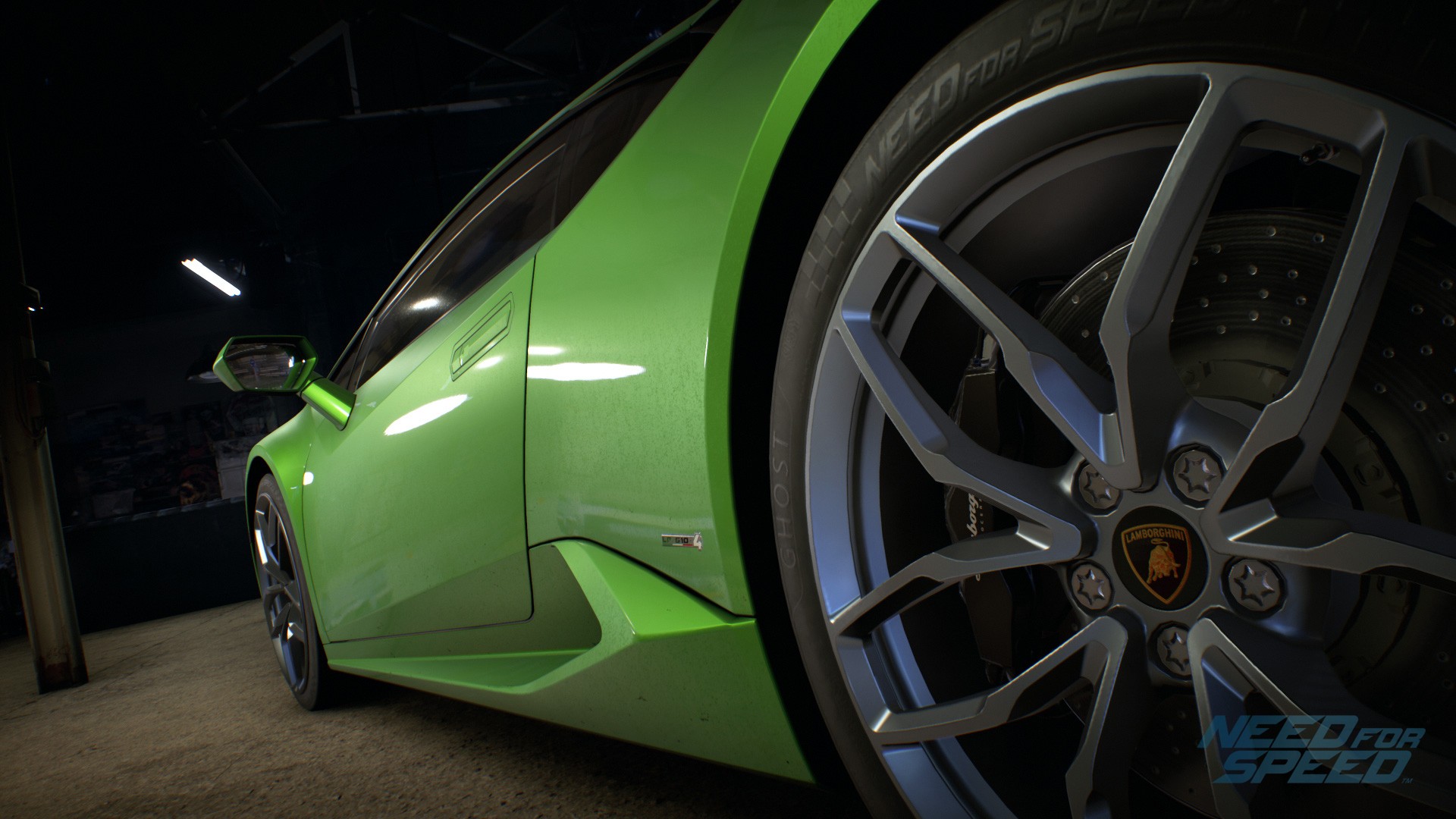 General 1920x1080 car green cars vehicle Need for Speed video games closeup Lamborghini