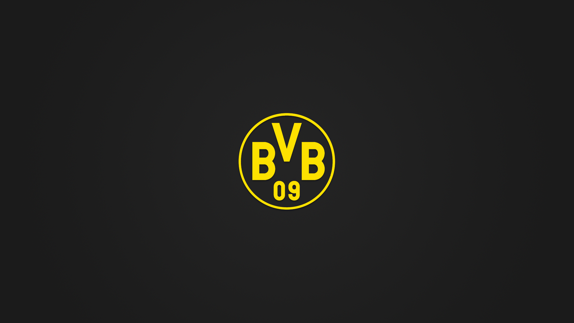 General 1920x1080 BVB Borussia Dortmund minimalism sport logo simple background black background numbers soccer clubs Bundesliga German
