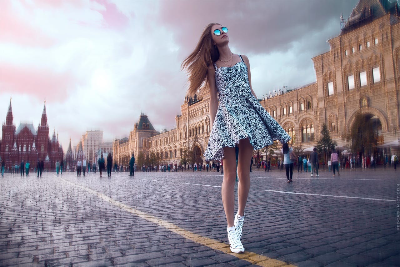 People 1280x854 cobblestone glasses women Moscow Fedor Shmidt Converse Red Square Russia
