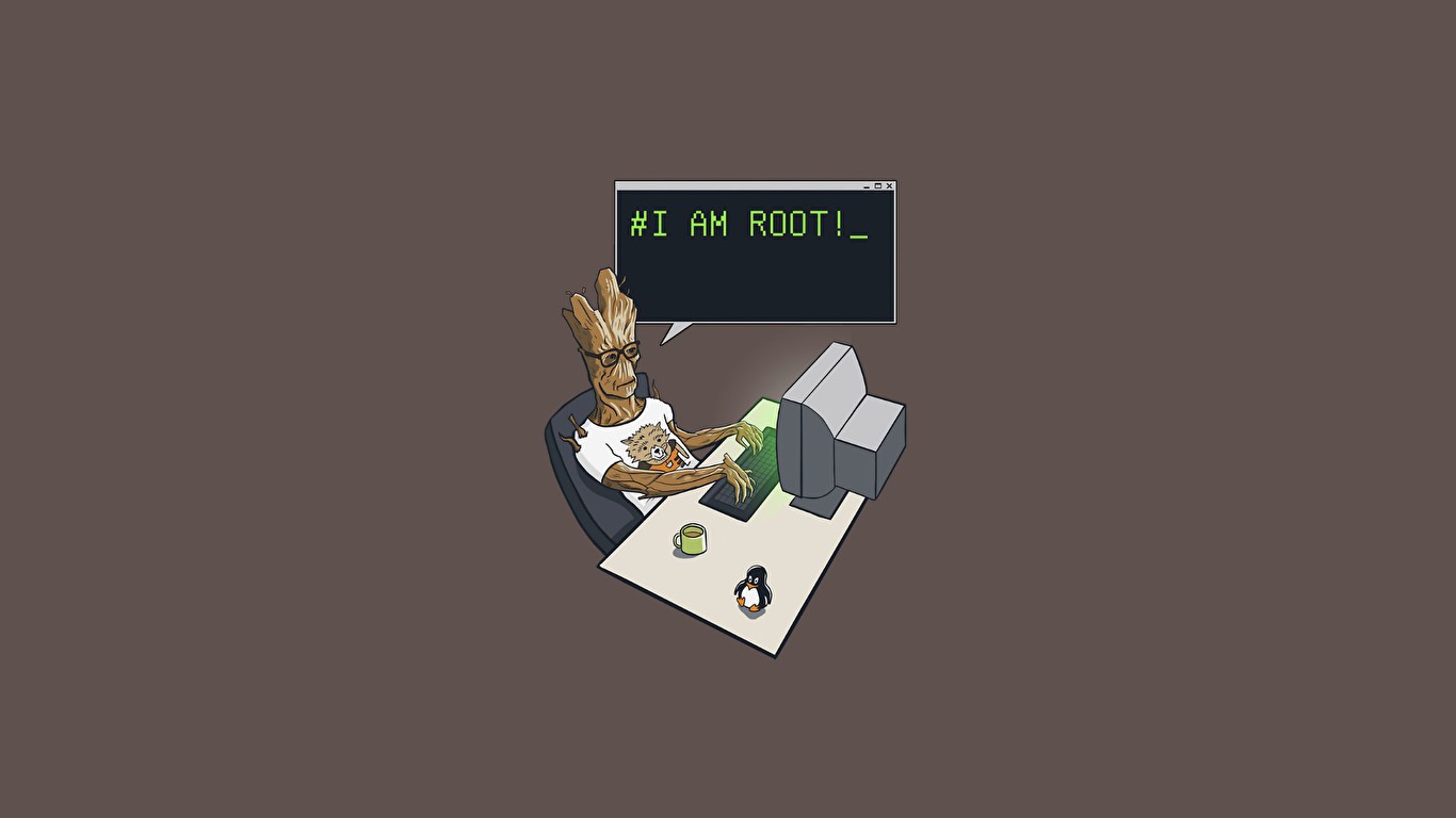General 1366x768 Groot Linux Root Guardians of the Galaxy Vol. 2