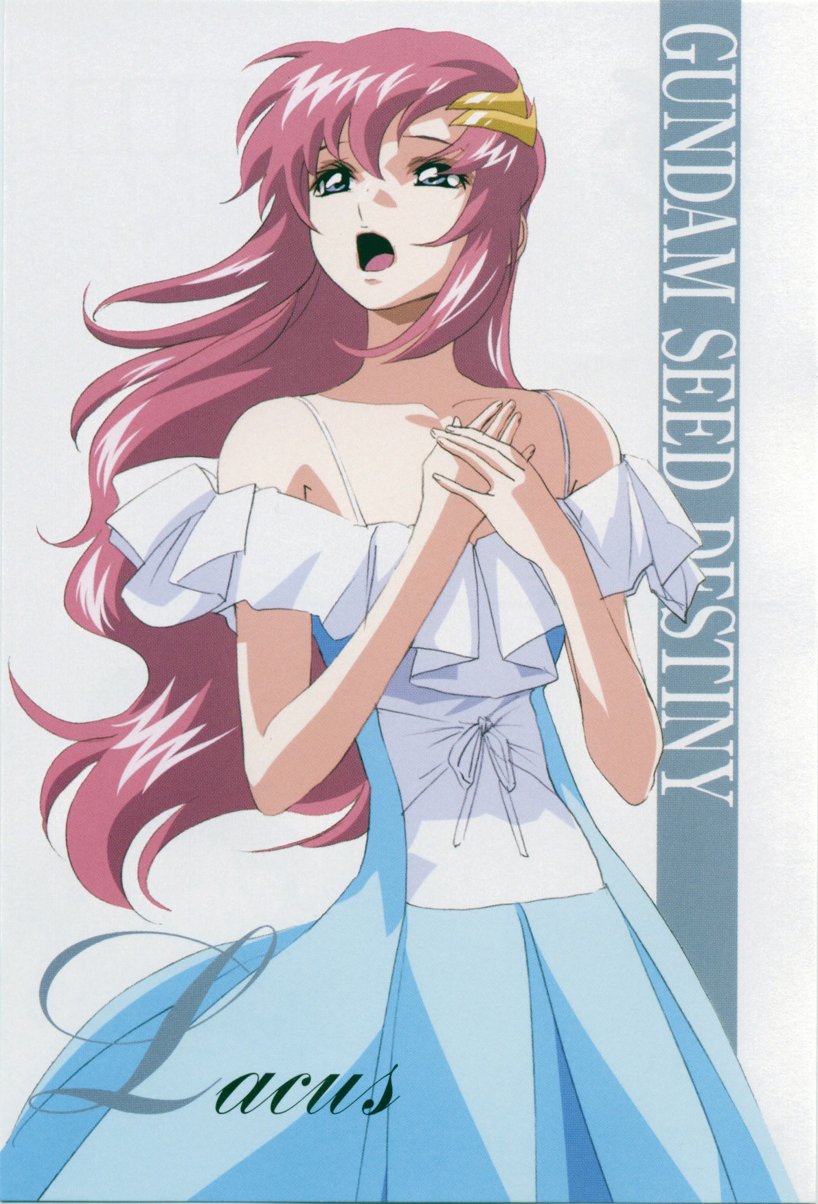 Anime 1191x1752 anime Gundam Seed anime girls open mouth long hair