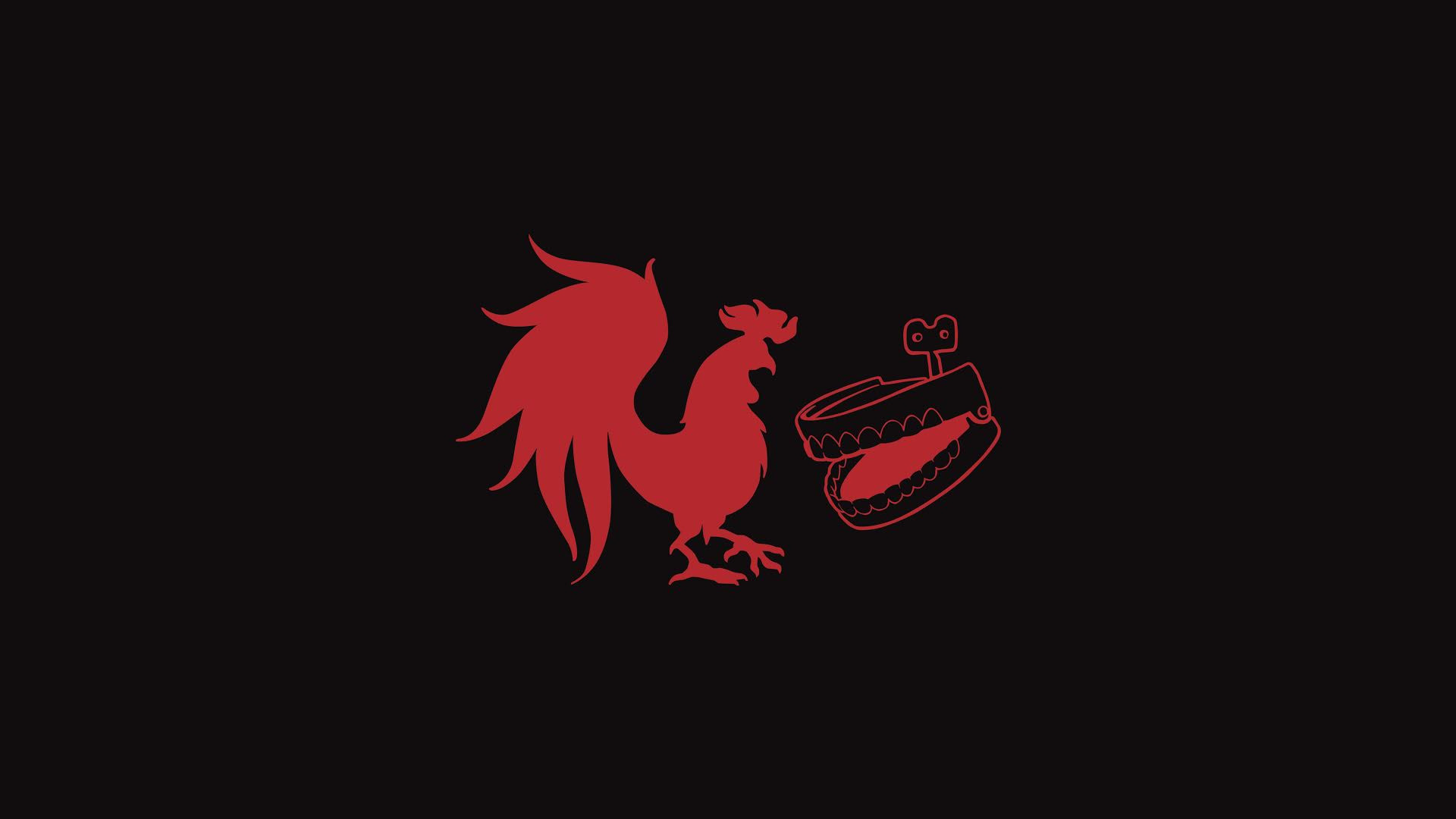 General 1920x1080 simple background minimalism roosters