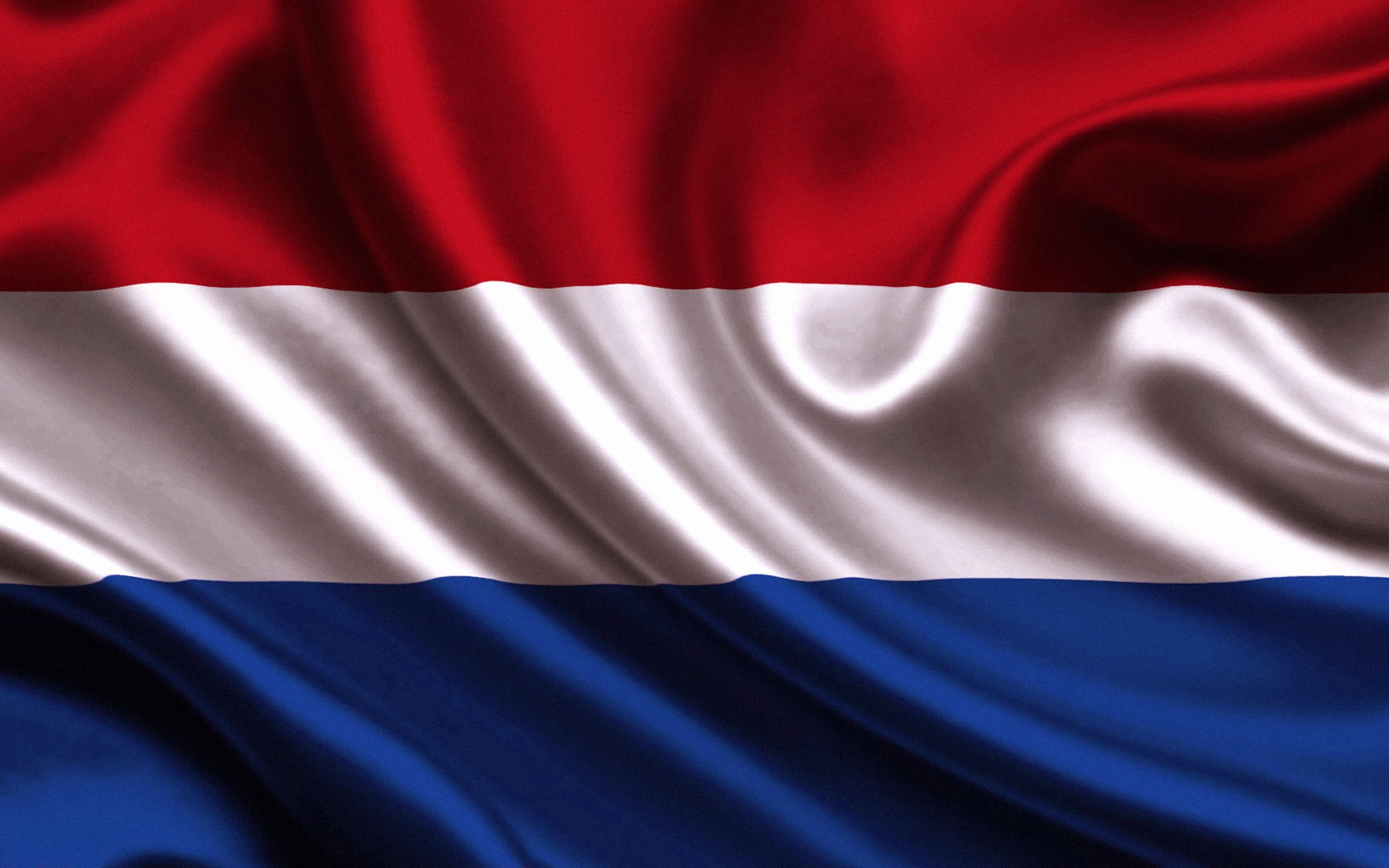 General 2560x1600 Netherlands flag red white blue digital art
