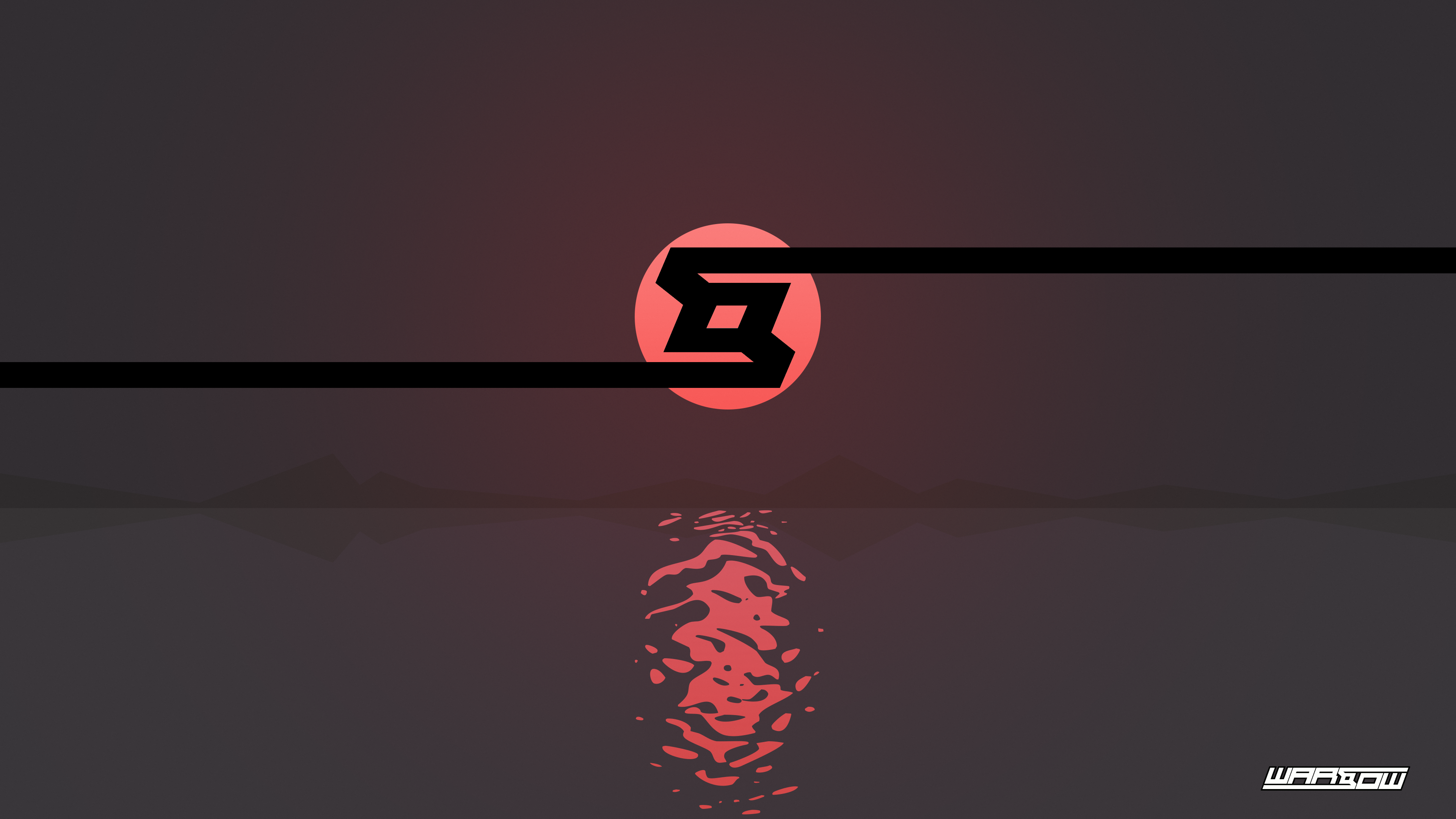 General 3840x2160 first-person shooter Warsow minimalism sunrise logo