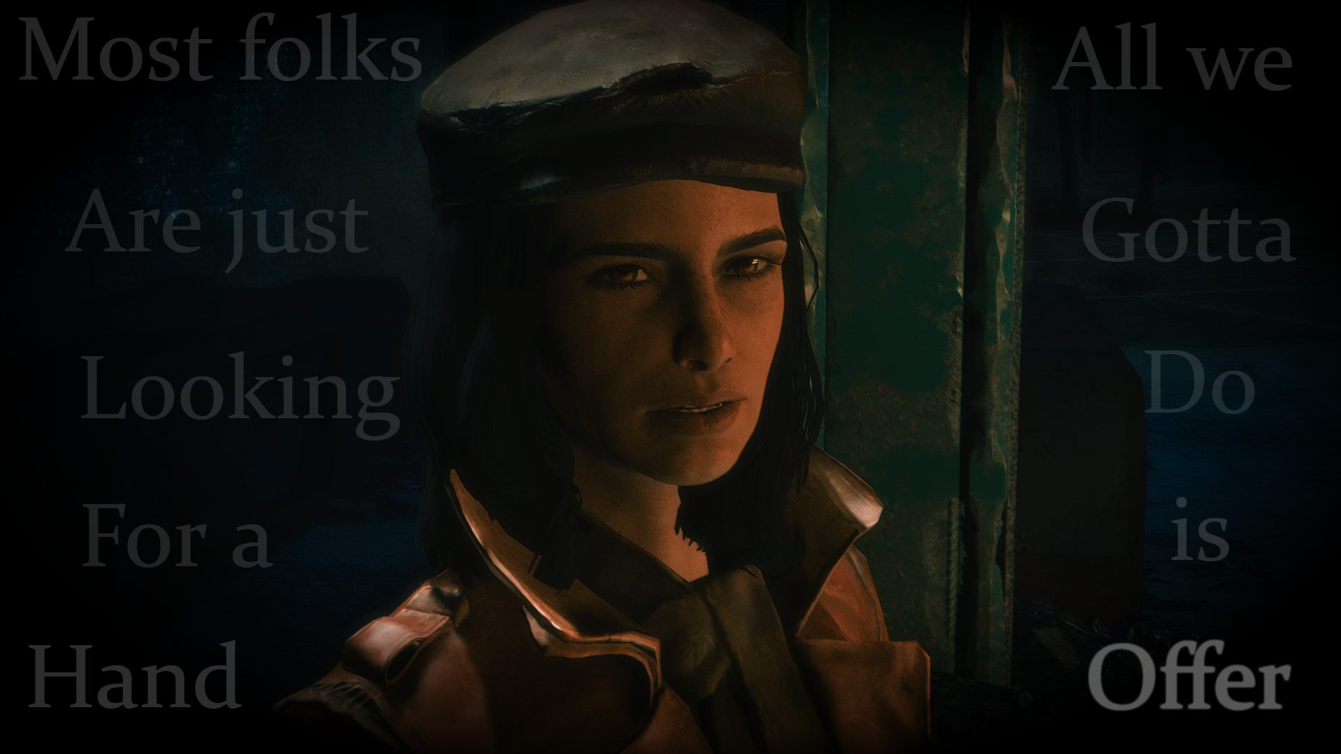 General 1920x1080 Piper Wright Fallout 4 screen shot video games typography Bethesda Softworks