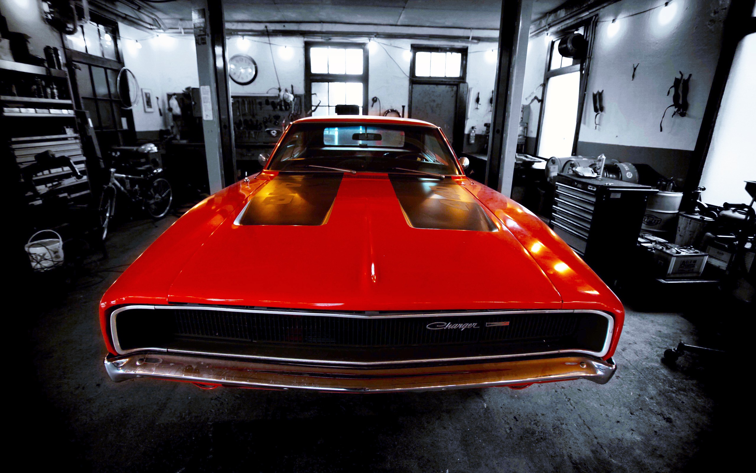 General 2560x1600 Dodge Dodge Charger car muscle cars American cars classic car garage