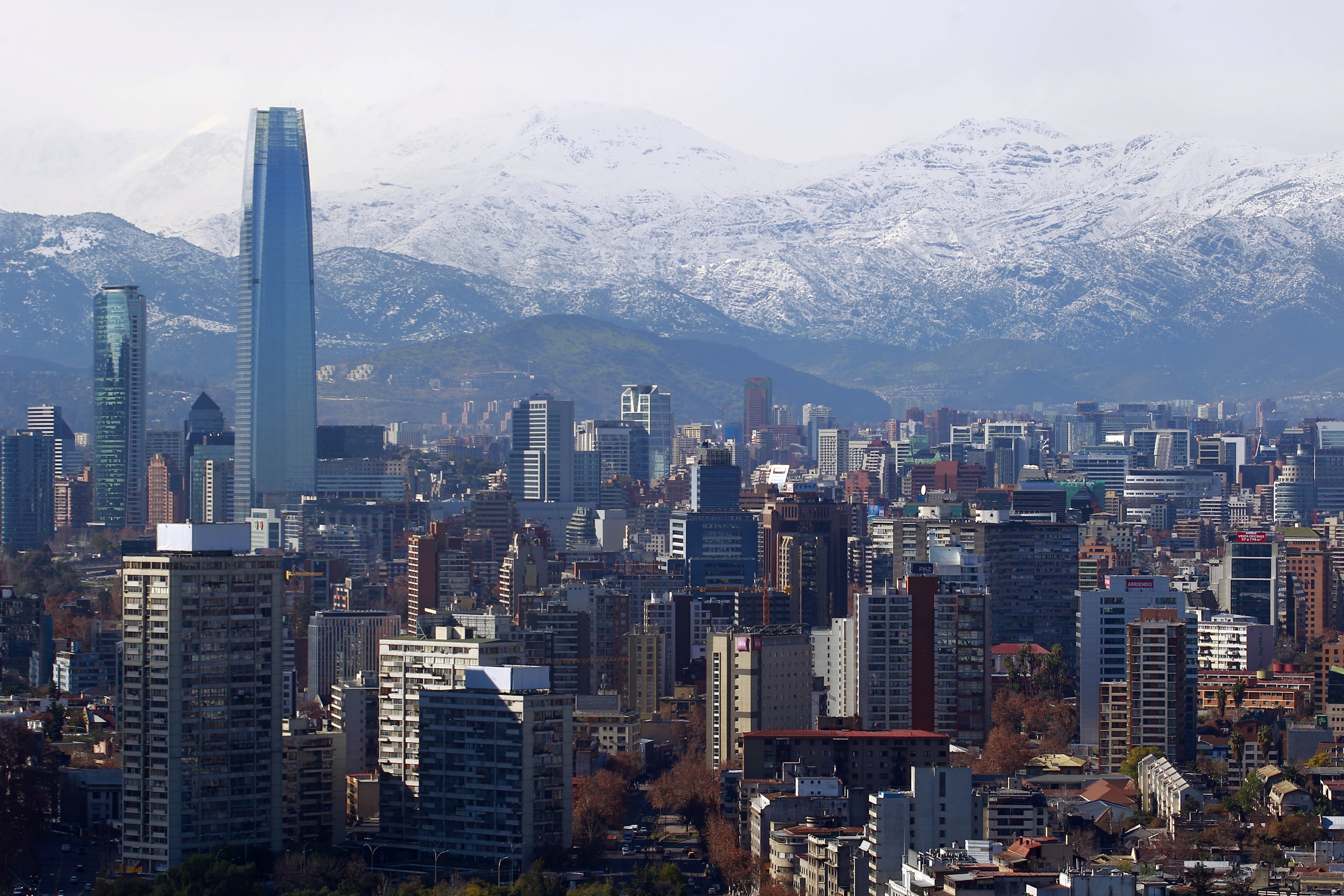 General 4896x3264 city Santiago de Chile cityscape skyscraper mountains Chile South America