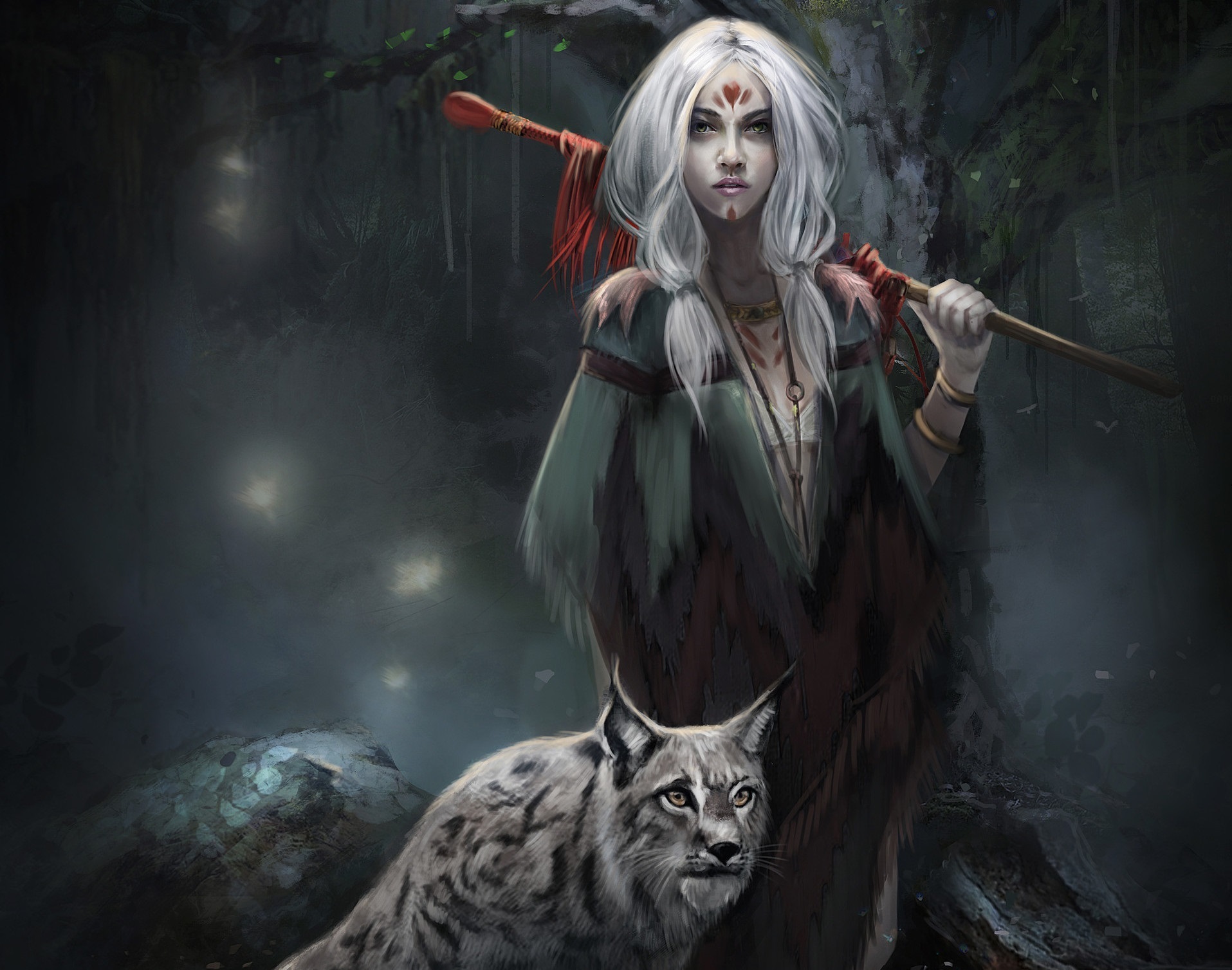 General 1915x1508 fantasy art fantasy girl animals white hair