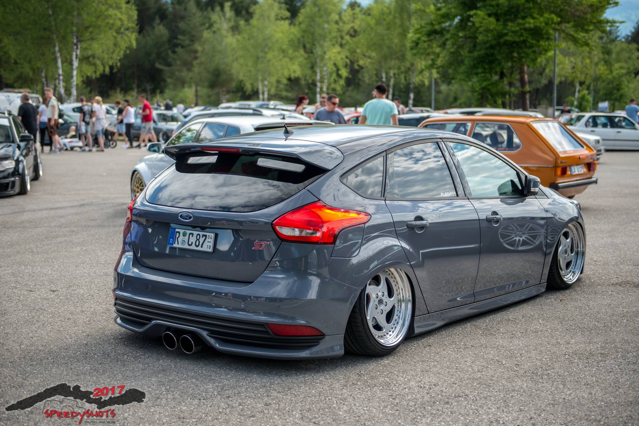 General 2048x1367 tuning car Ford Focus ST car meets Ford British cars hatchbacks stanced