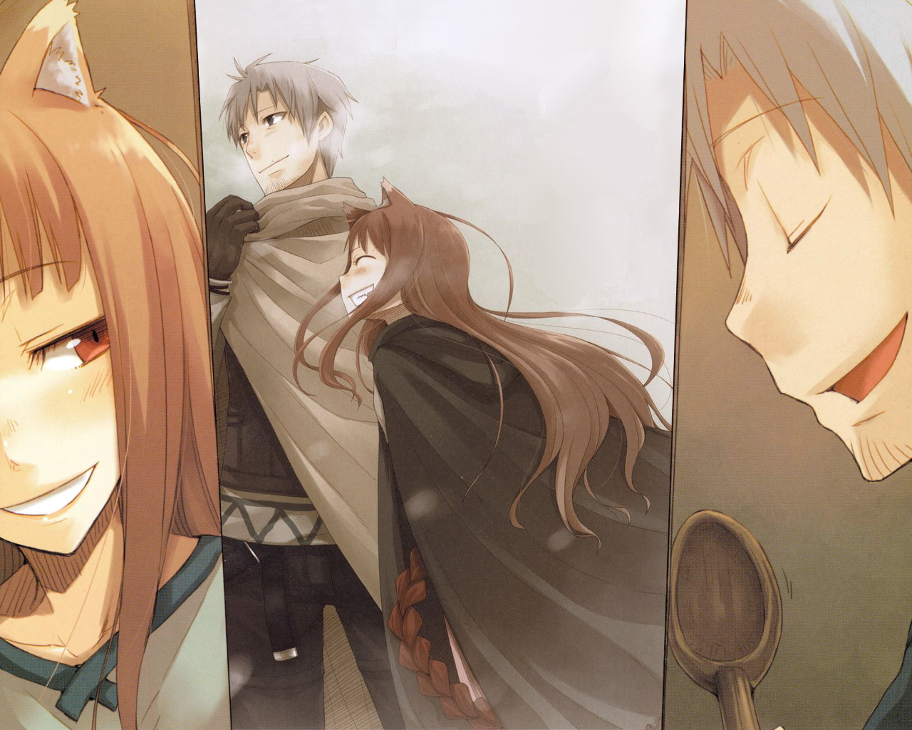 Anime 1280x1024 anime Spice and Wolf Holo (Spice and Wolf)