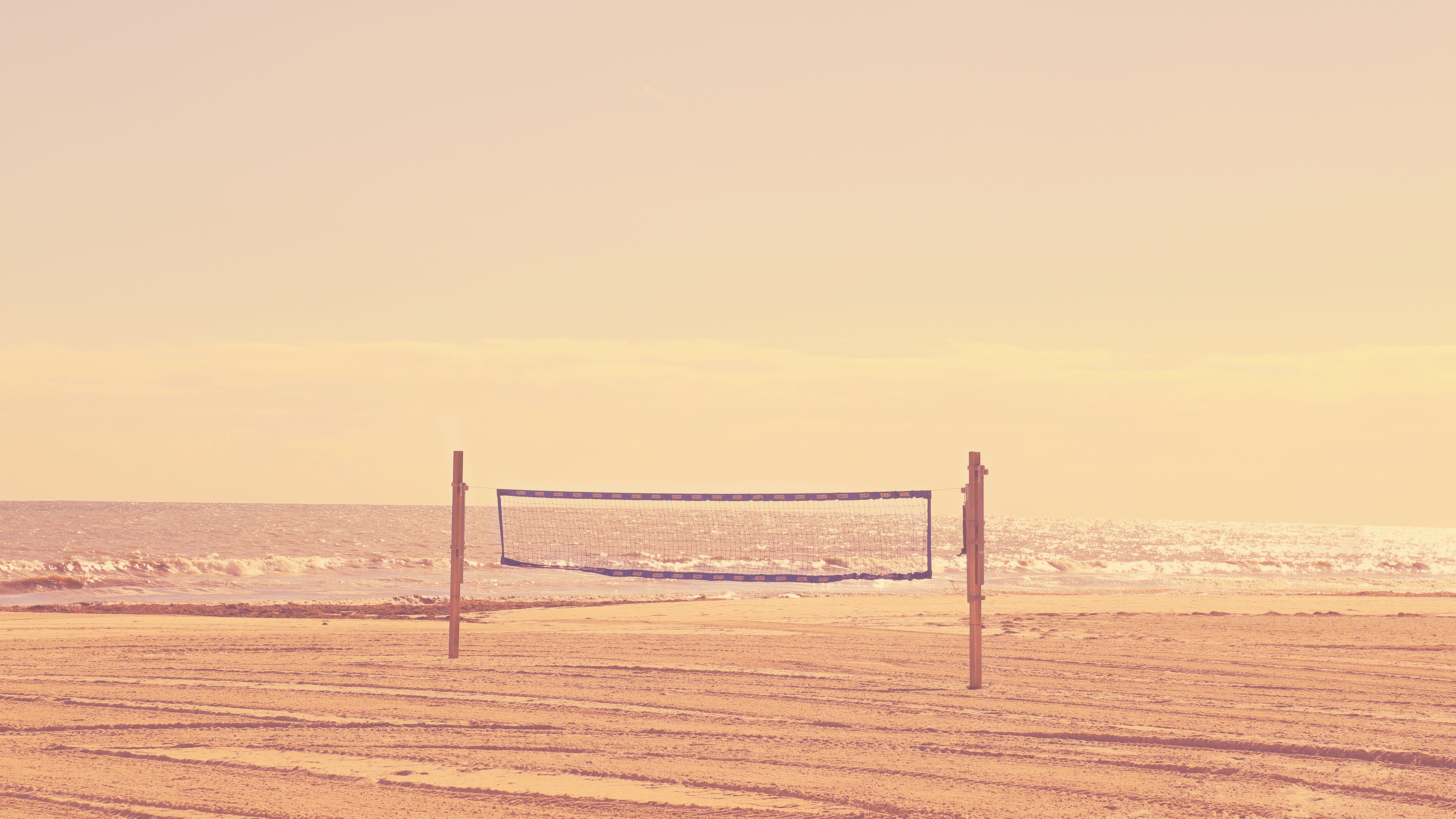 General 5324x2995 beach sand sea horizon beach volleyball beige sunlight