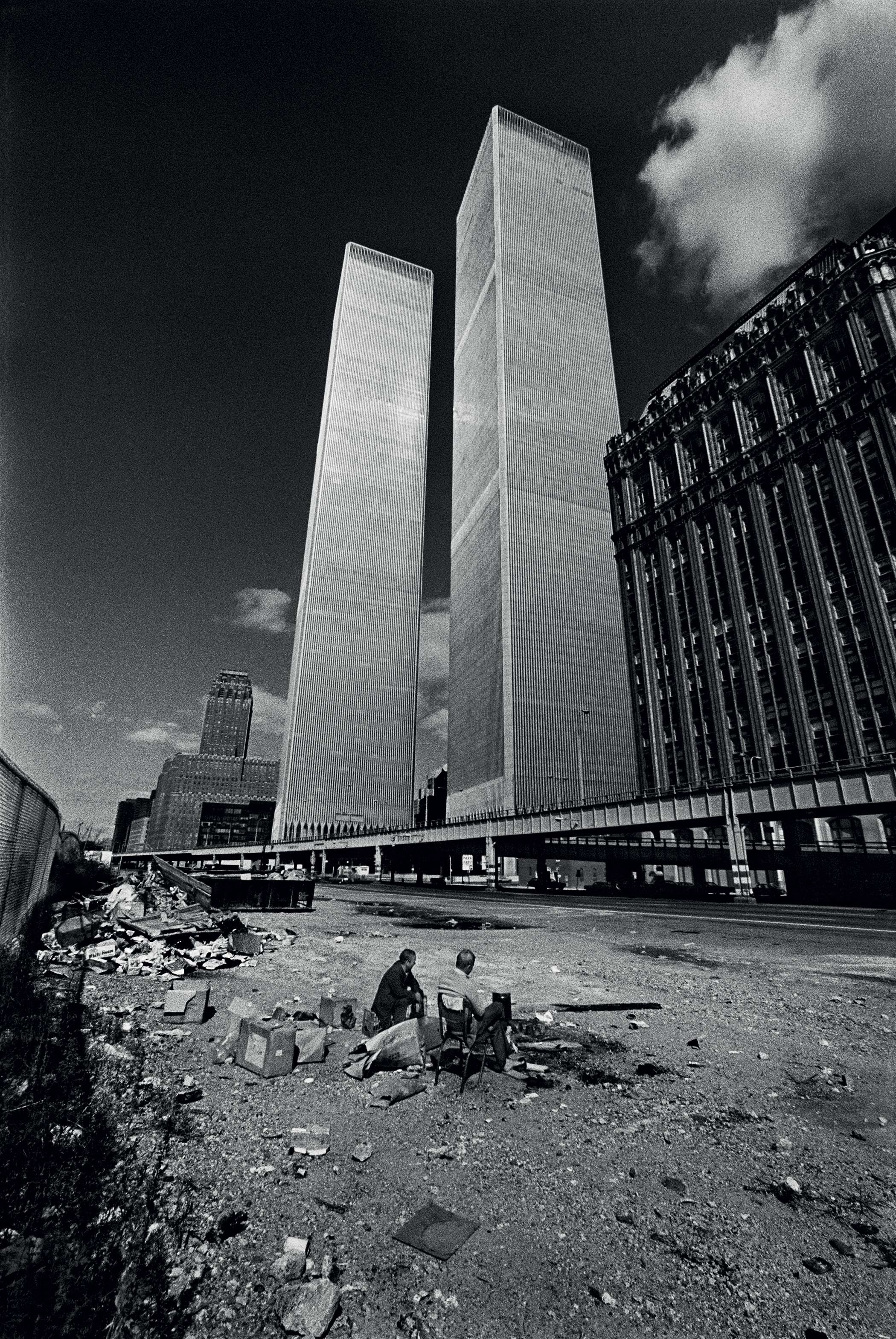 General 2100x3136 architecture building skyscraper city cityscape urban clouds New York City USA Twin Towers World Trade Center Never Forget men people dirt bridge monochrome portrait display old photos landmark North America