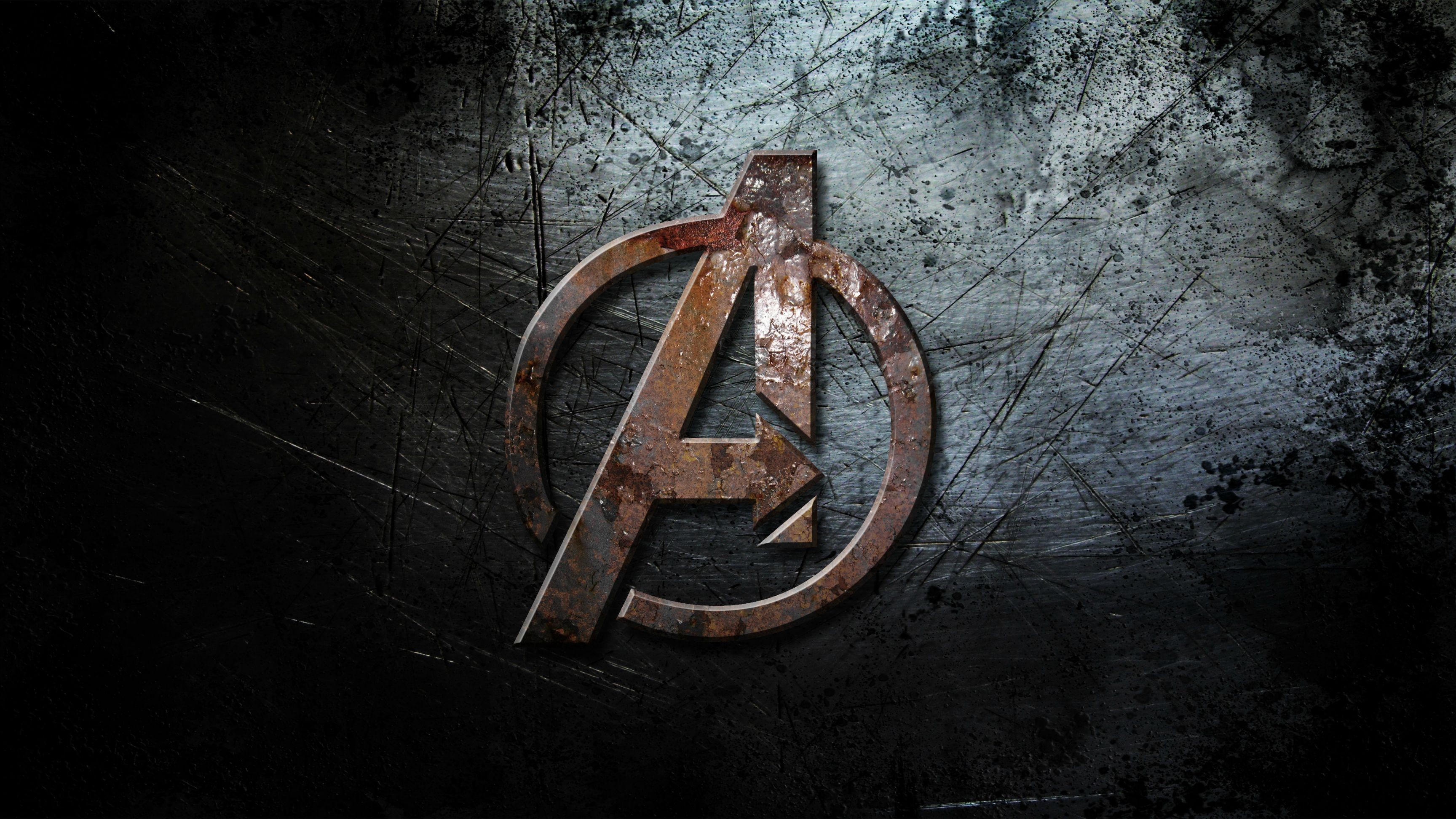General 3456x1944 logo The Avengers grunge Marvel Comics Marvel Cinematic Universe movies texture