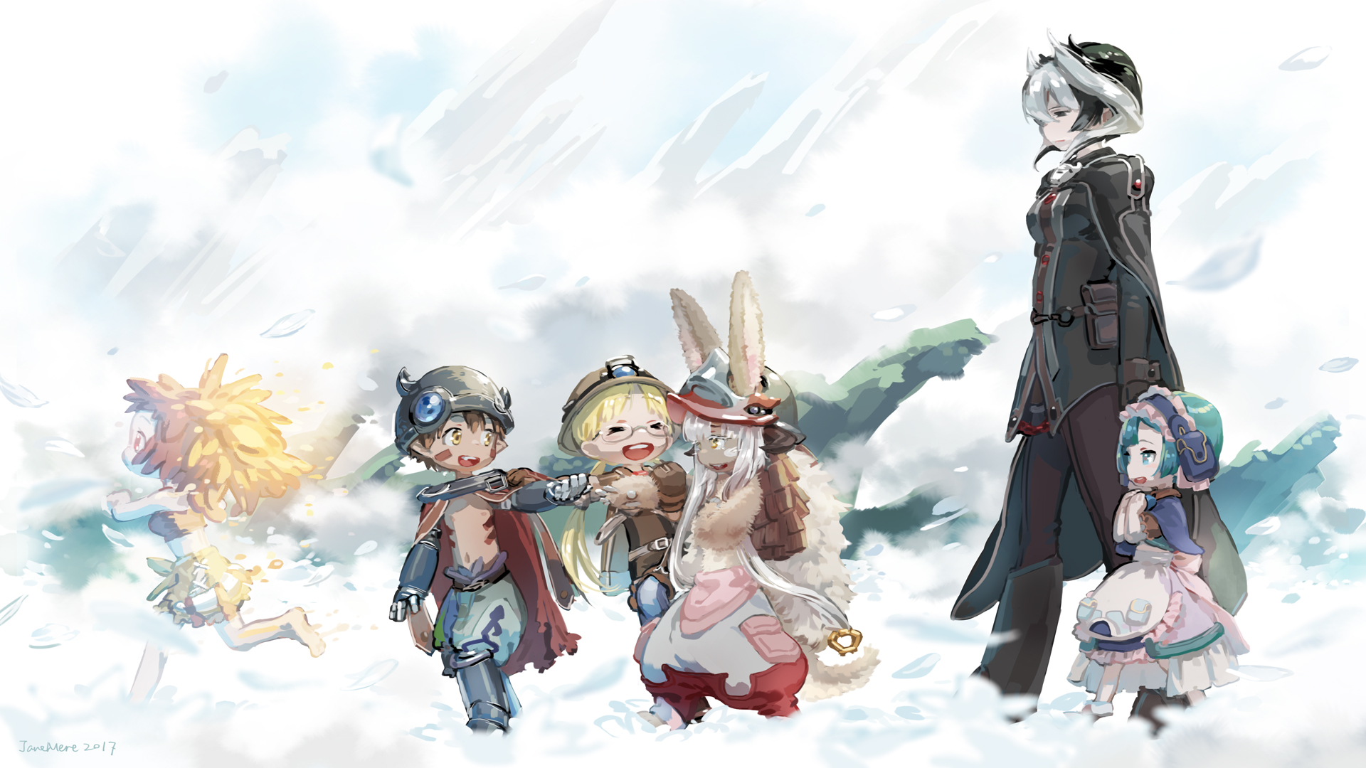 Anime 1920x1080 Made in Abyss Riko (Made in Abyss) Regu (Made in Abyss) Nanachi (Made in Abyss) Ozen (Made in Abyss) Mitty (Made in Abyss)