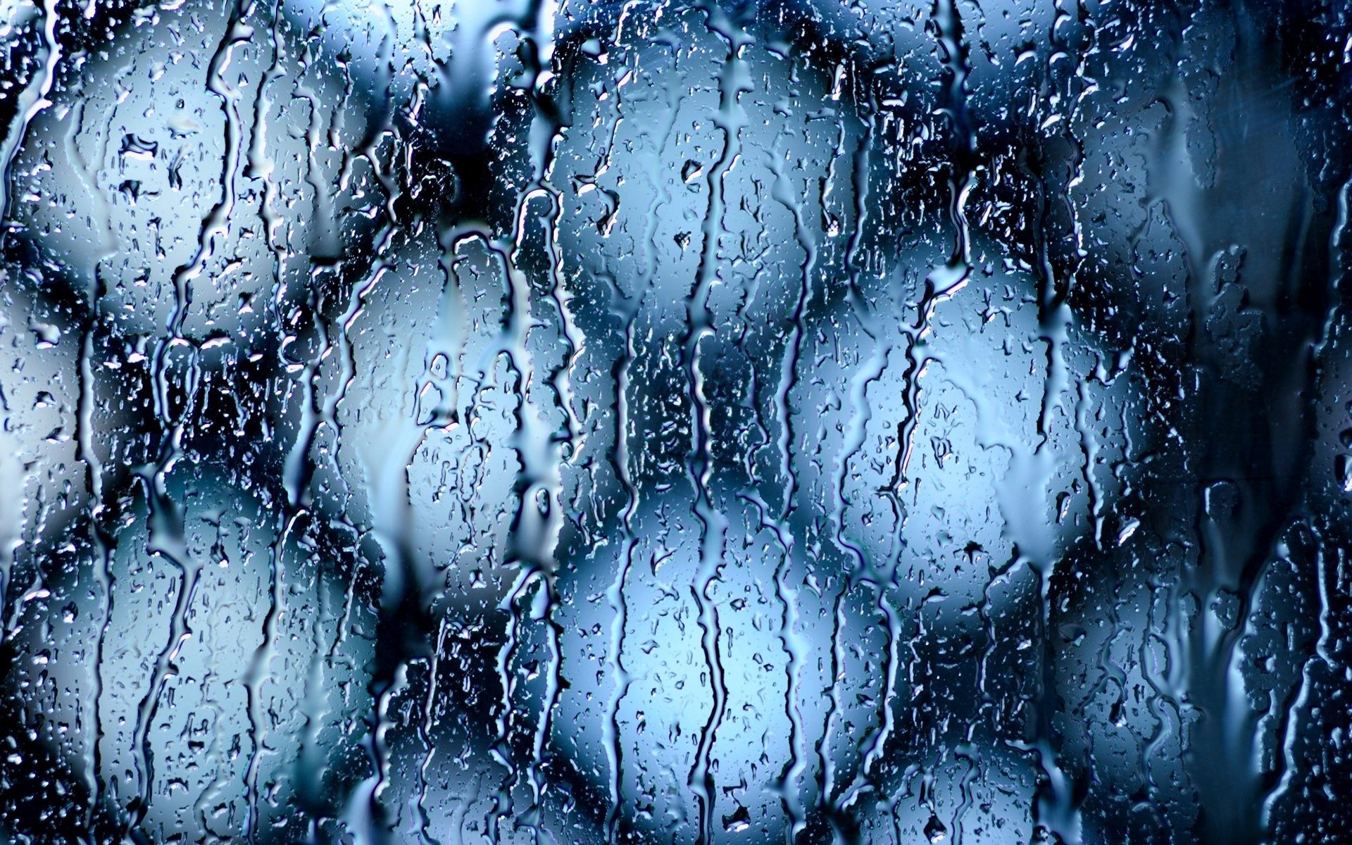General 1920x1200 photography blue water glass fence water on glass blurred water drops square depth of field