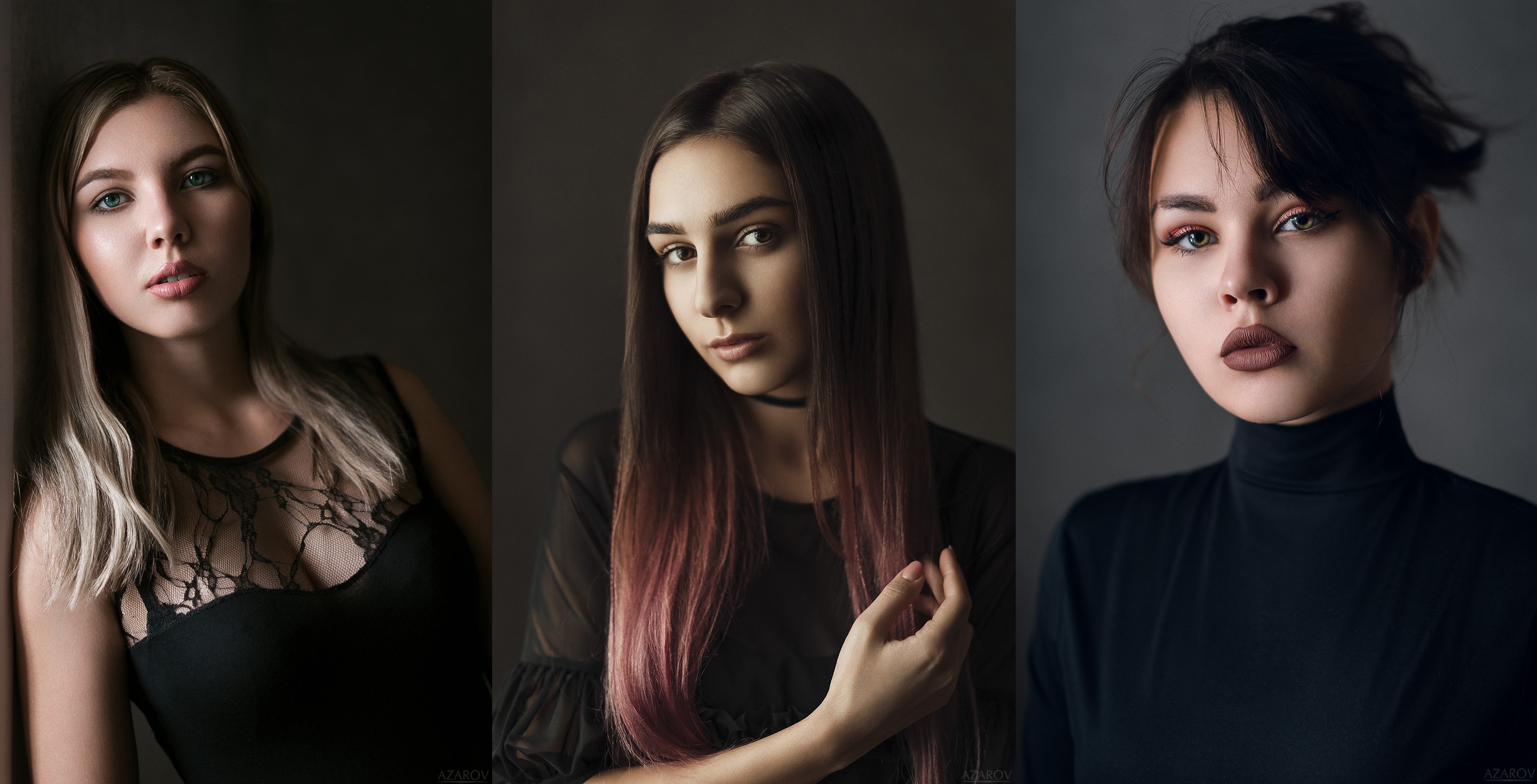 People 2642x1348 Mikhail Azarov portrait women face model