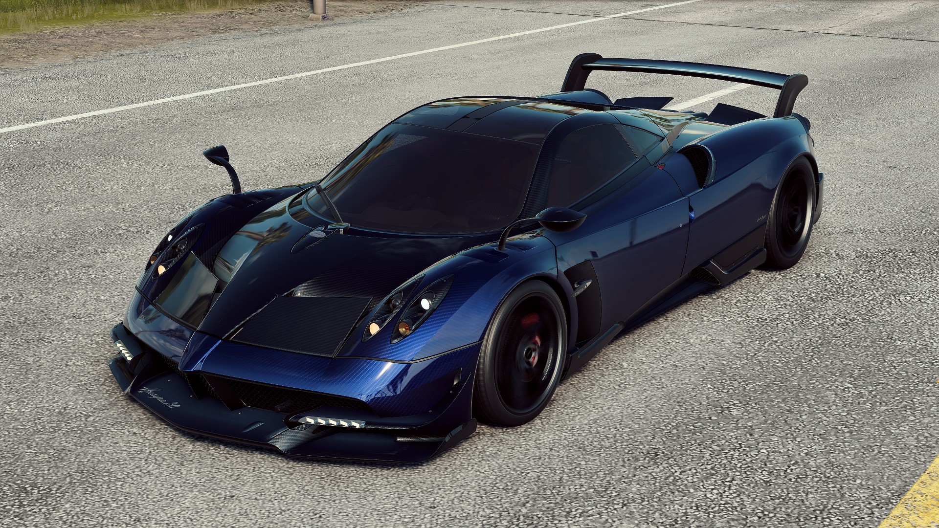 General 1920x1080 Pagani Huayra Pagani carbon fiber  4K Need for Speed: Heat street view car blue CGI video games frontal view