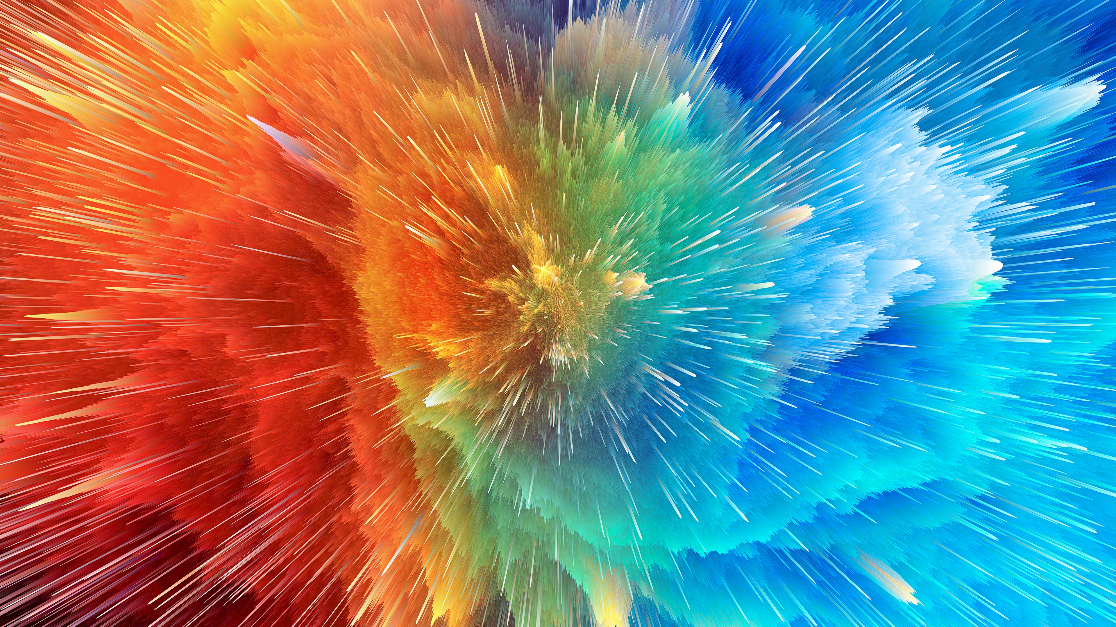 General 3840x2160 abstract artwork colorful explosion