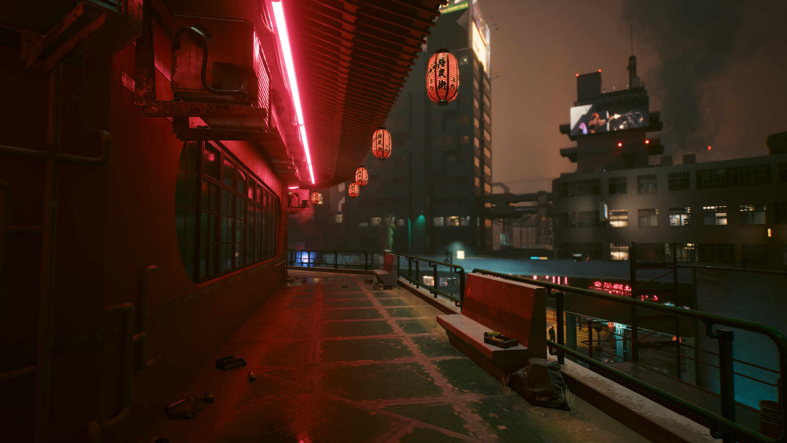 General 2560x1440 neon cyberpunk Cyberpunk 2077 vibrant colorful ray tracing city lights video games CGI CD Projekt RED