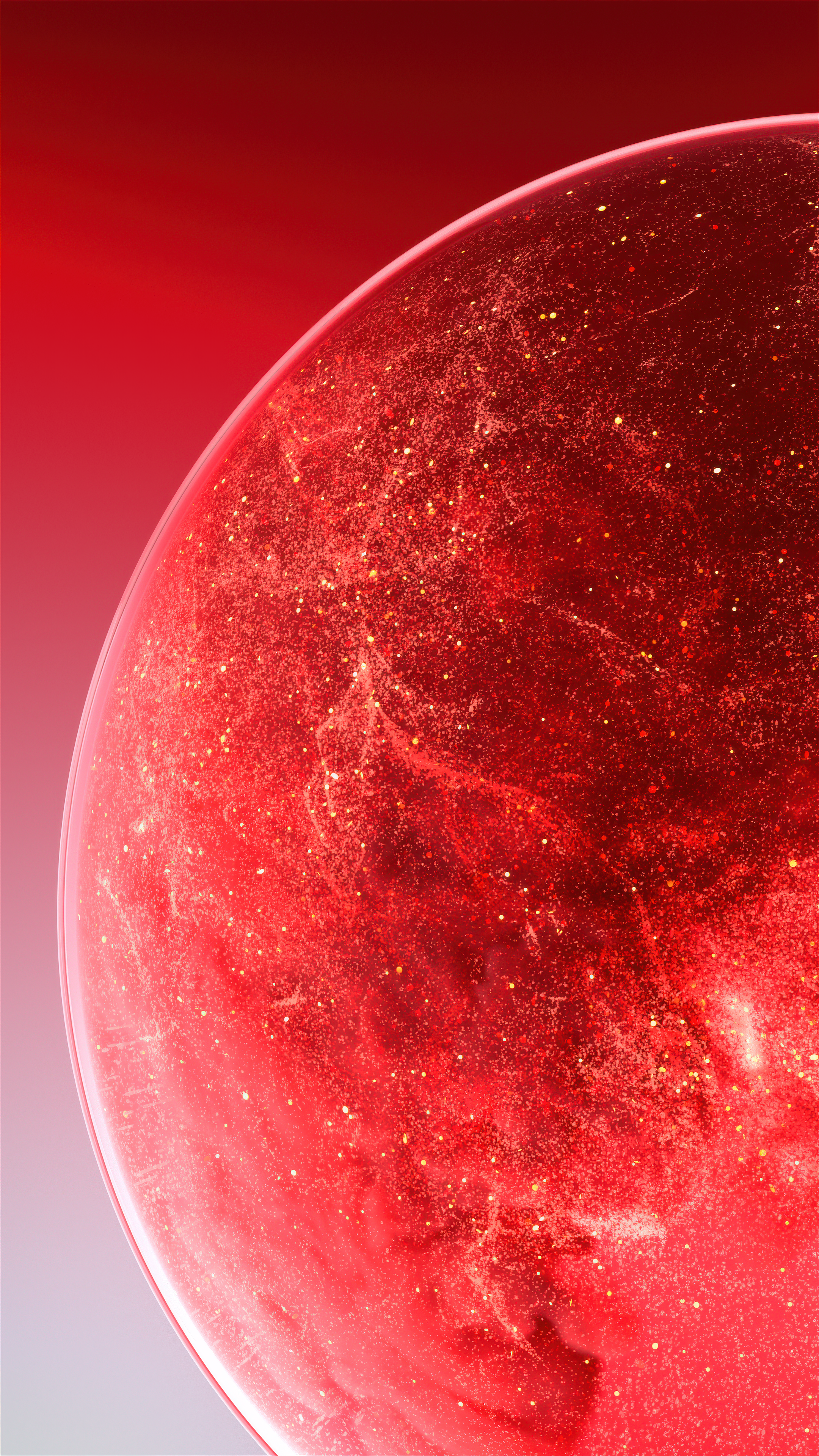 General 2160x3840 abstract sphere red CGI