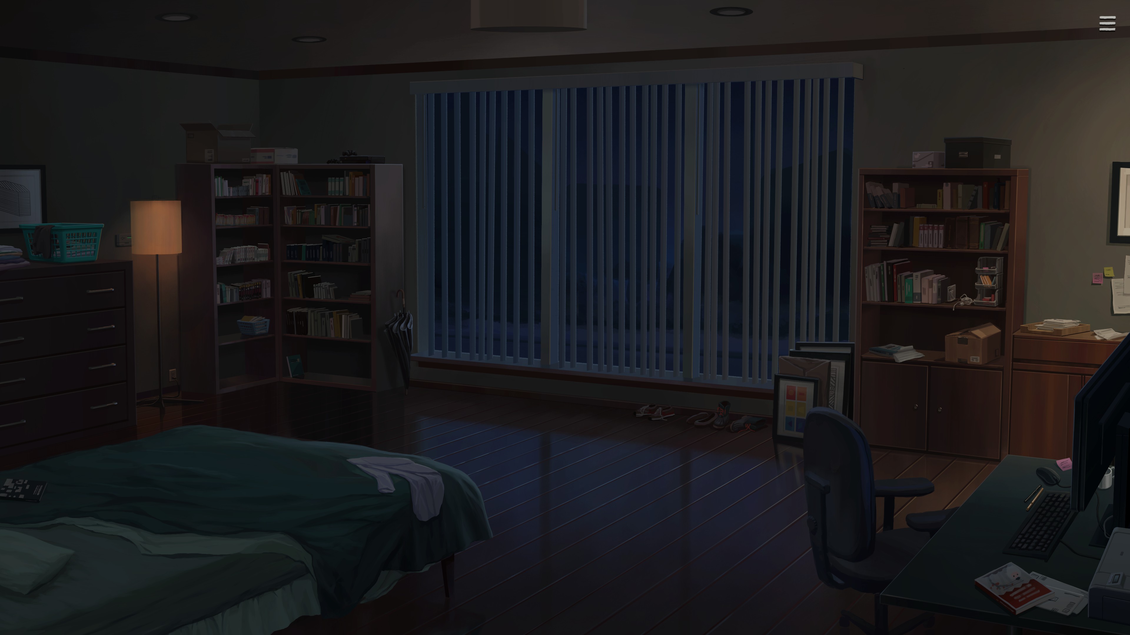 General 3840x2160 room interior living rooms anime games visual novel digital art