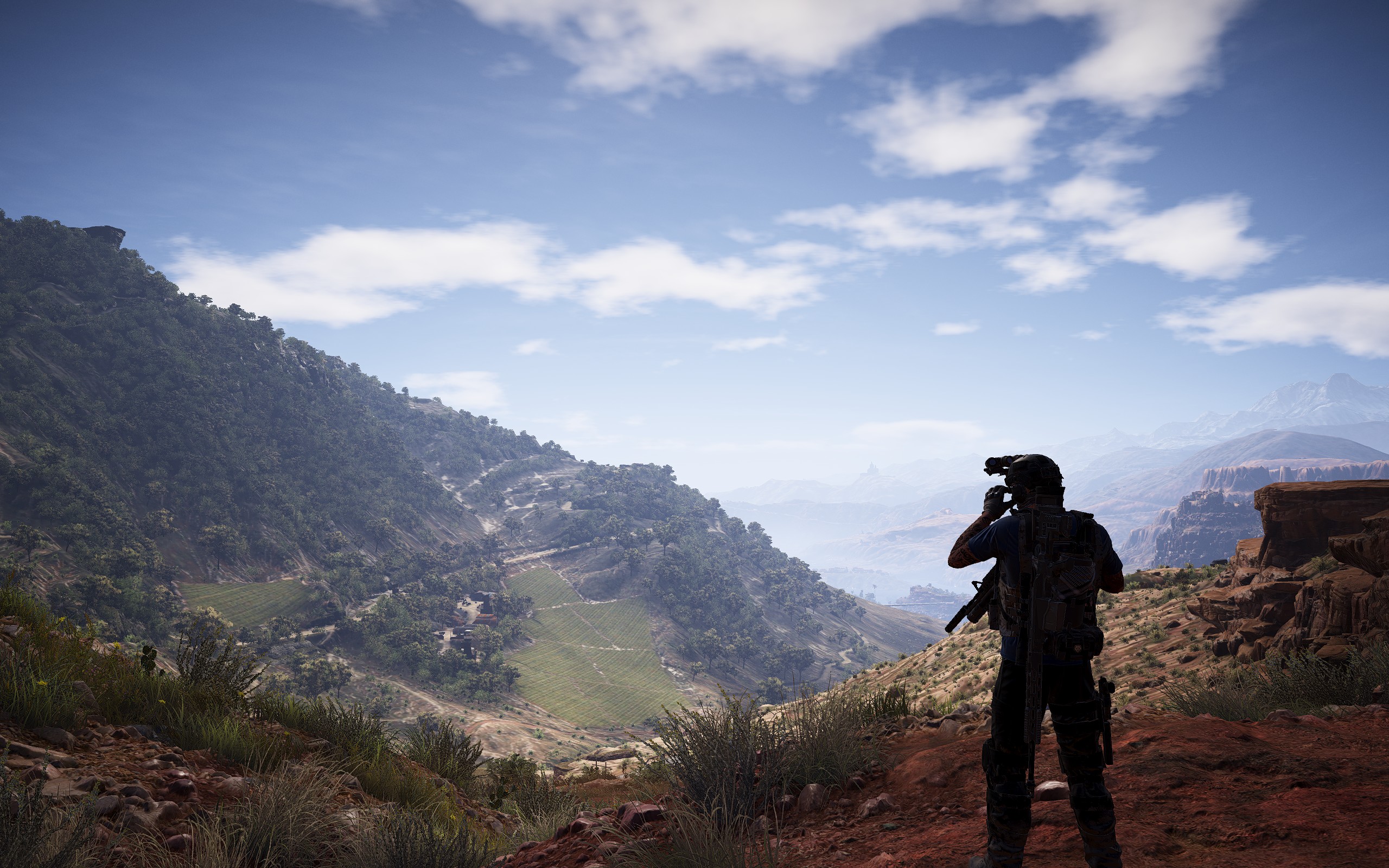 General 2560x1600 Tom Clancy's Ghost Recon: Wildlands screen shot PC gaming video games CGI video game characters sky clouds