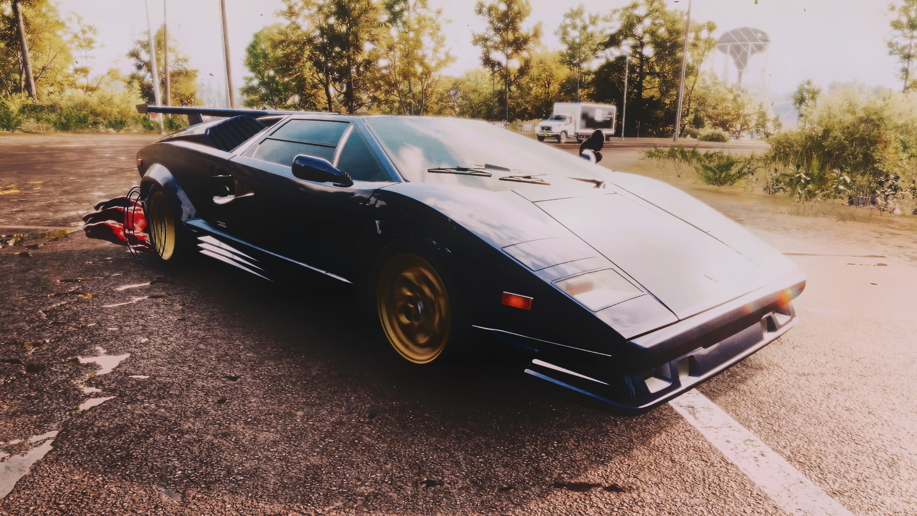 General 3840x2160 Need for speed Unbound Need for Speed edit CGI car 4K gaming video game characters drift effects video games EA Games Criterion Games Lamborghini Countach Lamborghini