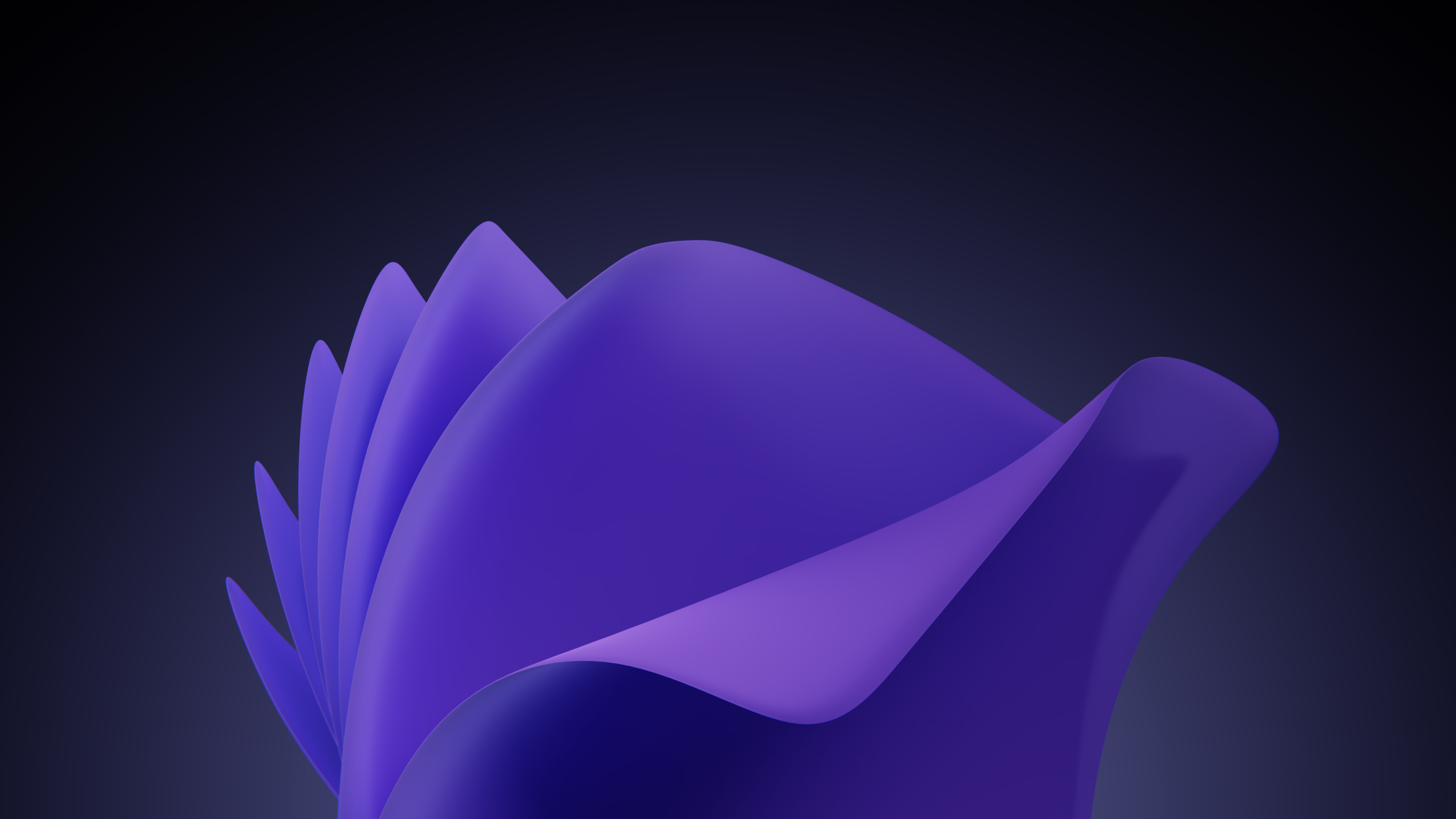 General 3840x2160 abstract digital art minimalism Windows 11 dark background violet (color) simple background