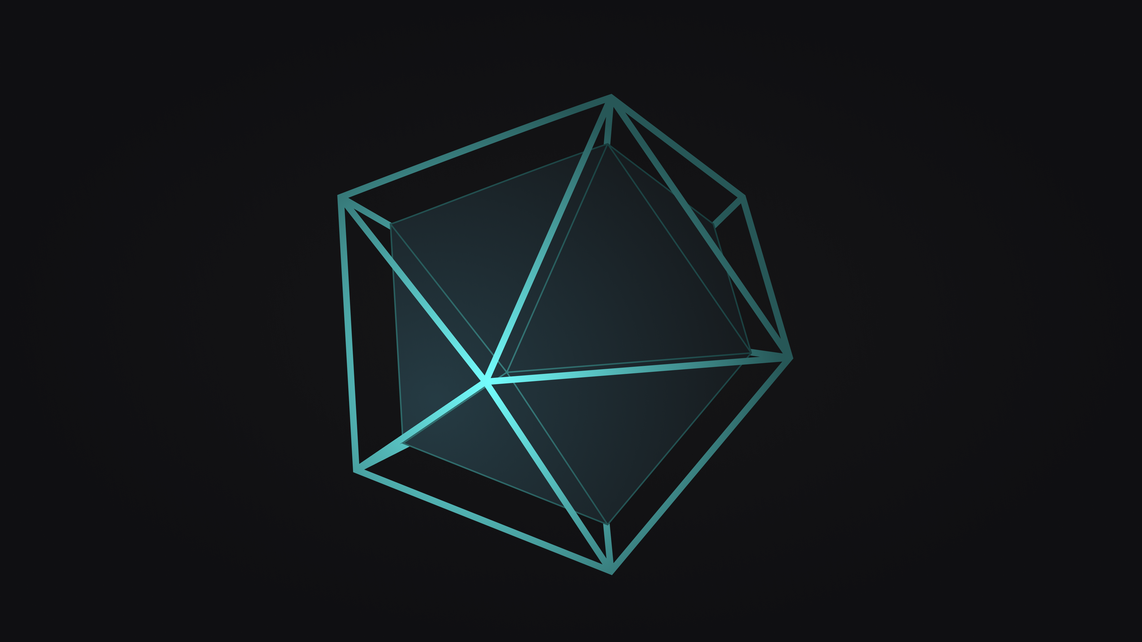 General 3840x2160 poly polygon art 3D Abstract abstract outline simple background digital art shapes dark background CGI