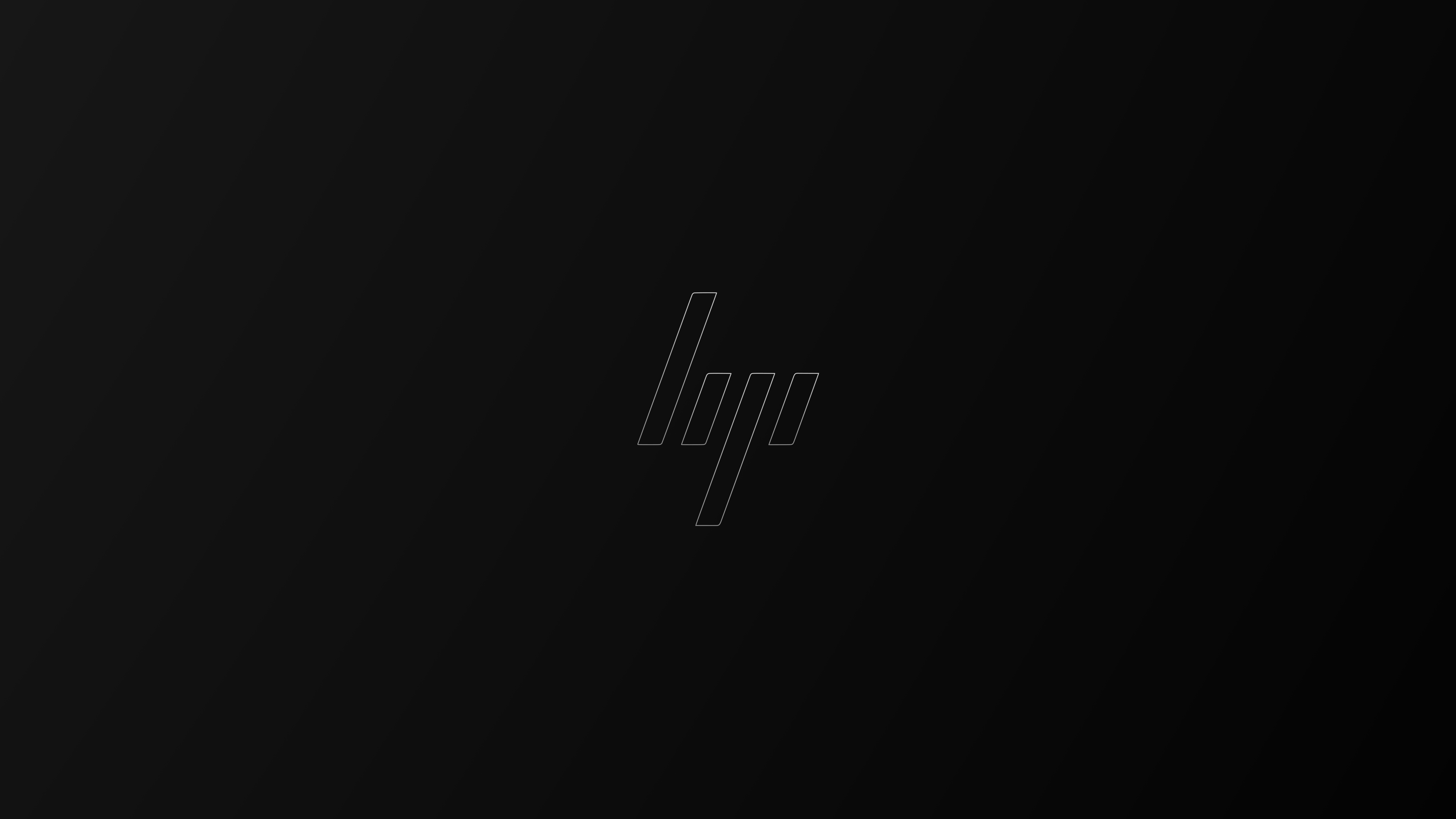 General 7680x4320 black background logo brand simple background digital art minimalism Hewlett Packard
