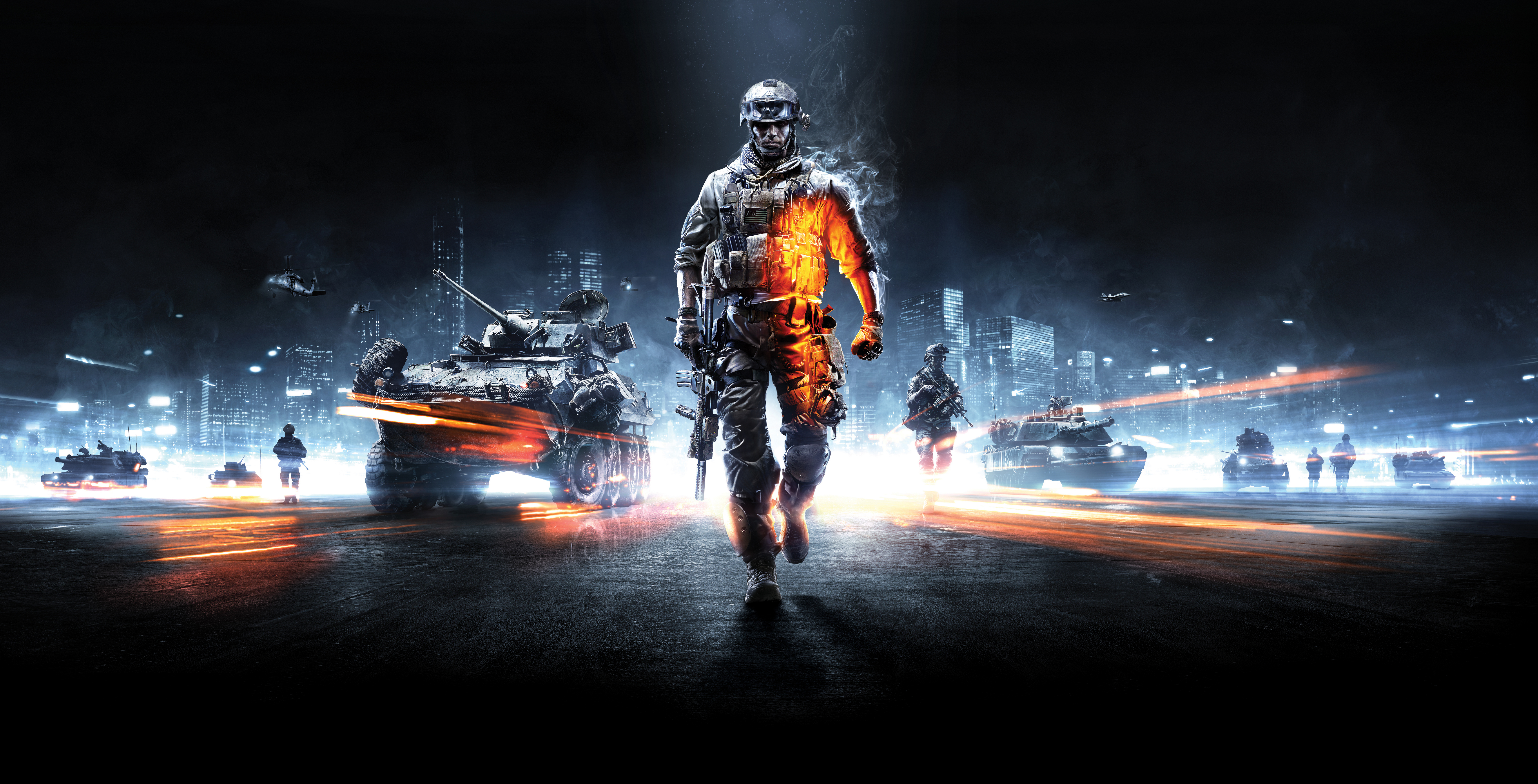 General 7000x3570 Battlefield 3 video games weapon video game men soldier video game art Electronic Arts frontal view gun building vehicle military vehicle wide screen boys with guns
