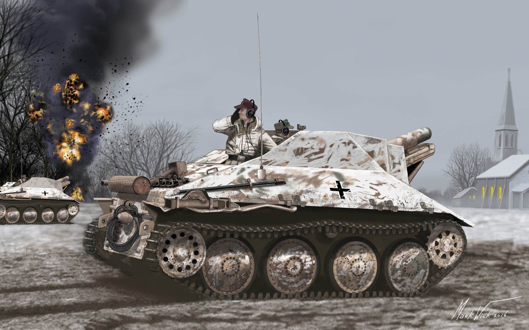General 1680x1050 tank army military snow military vehicle artwork smoke hat headphones soldier