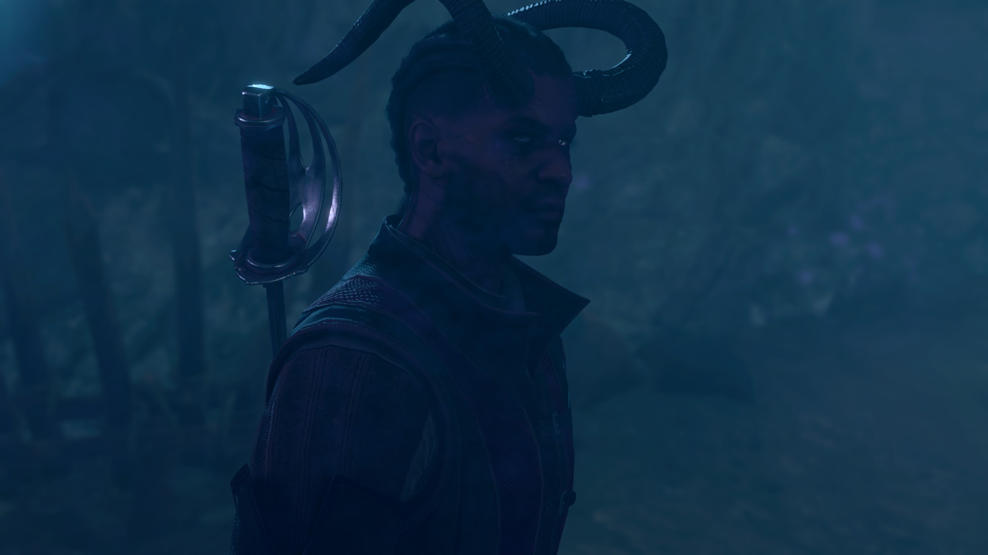 General 1920x1080 Baldur's Gate 3 Wyll screen shot Larian studios video game characters satanic horns