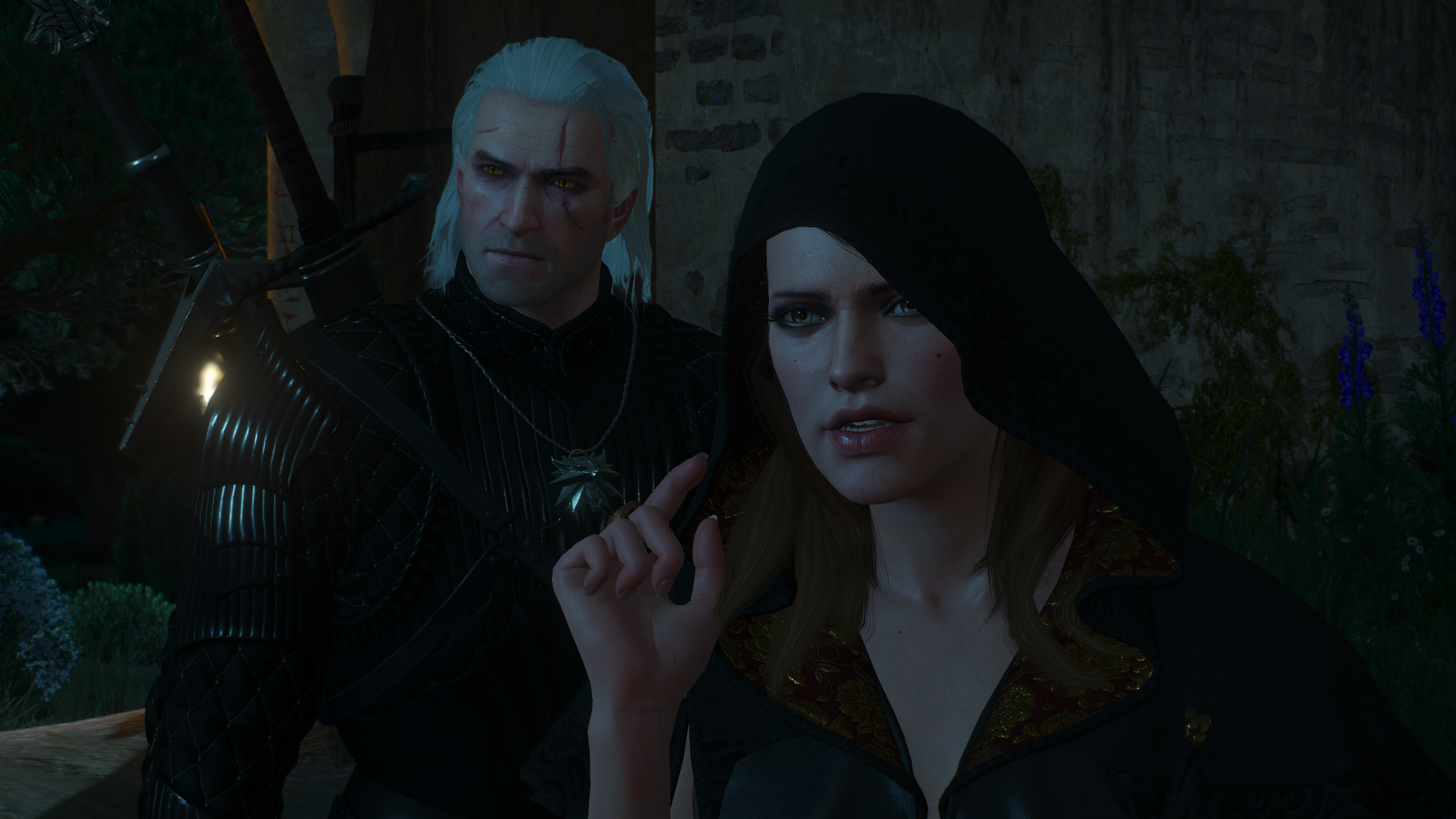 General 1920x1080 The Witcher The Witcher 3: Wild Hunt - Blood and Wine The Witcher 3: Wild Hunt Anna Henrietta video game characters women crown modding Geralt of Rivia