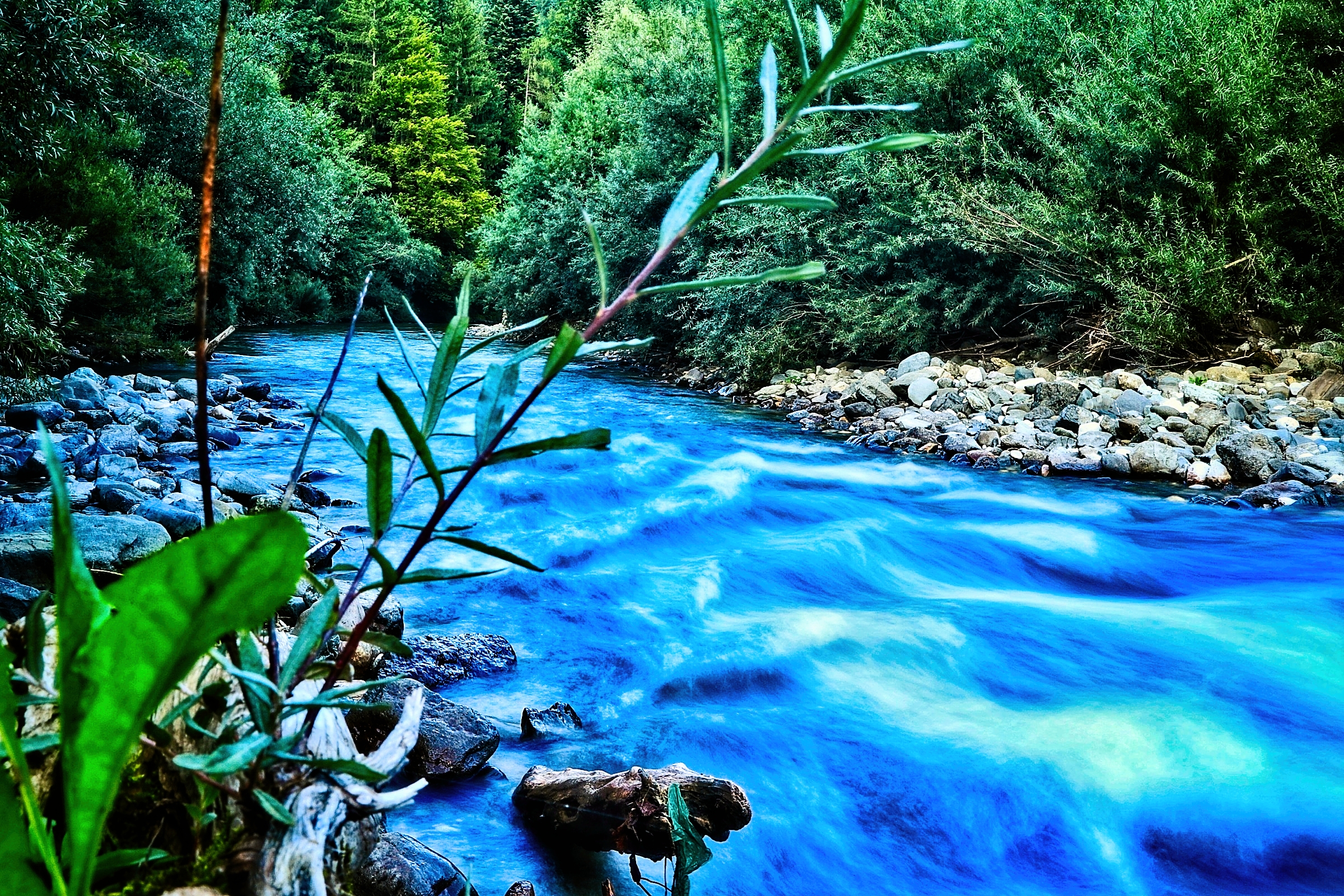General 2400x1600 HDR river water nature outdoors trees photography rocks