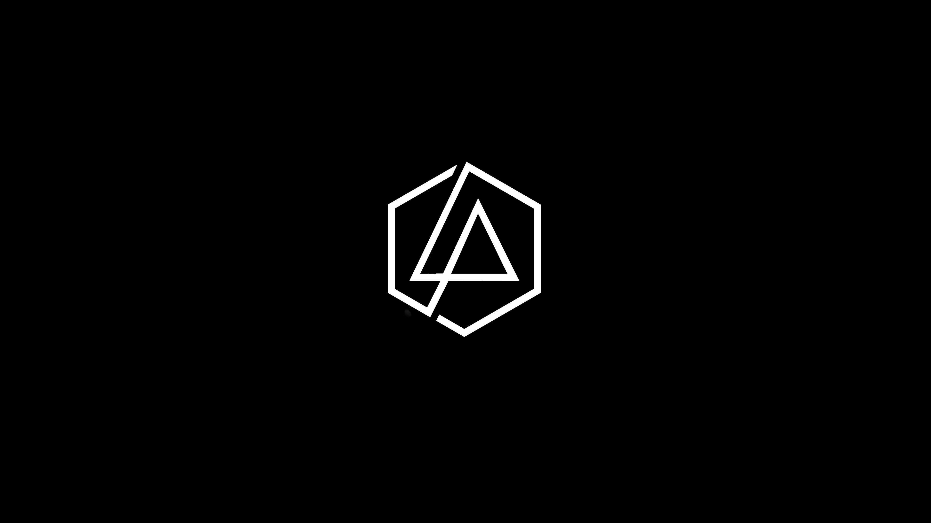 General 3840x2160 minimalism simple background artwork Linkin Park logo black band
